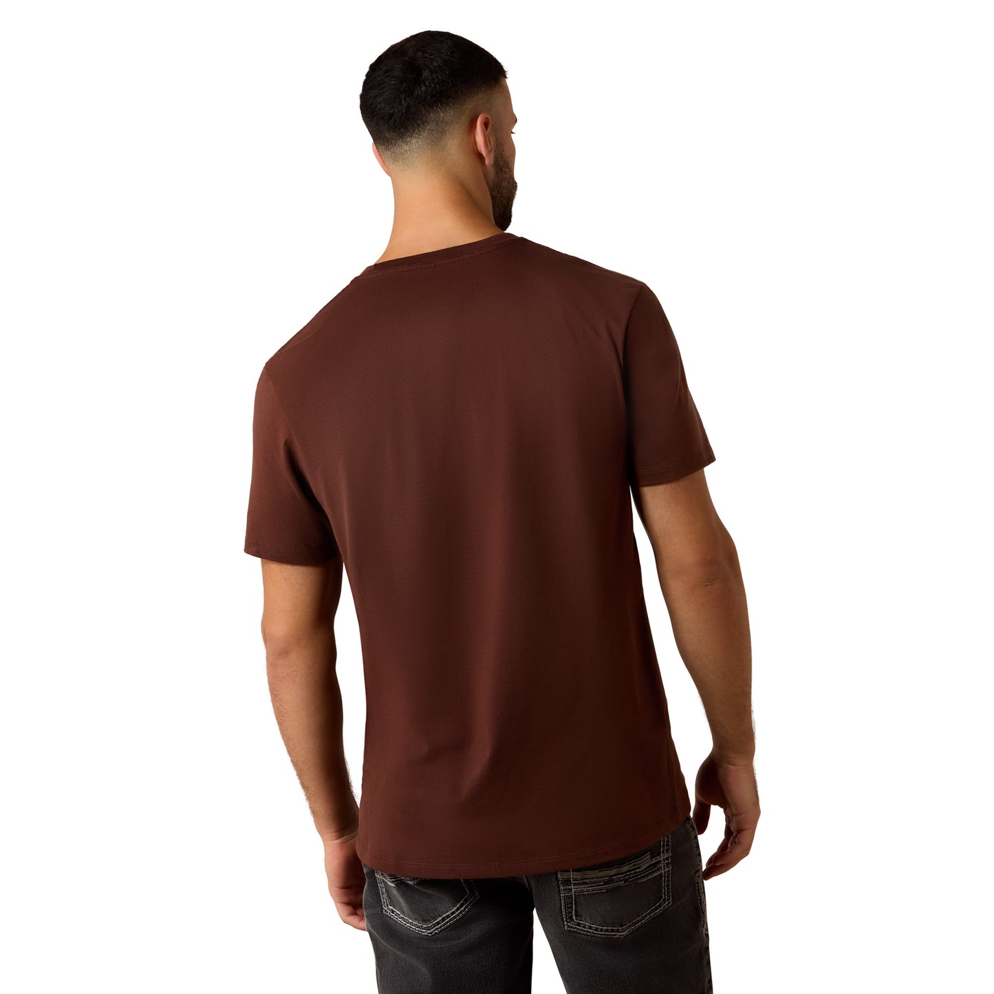 Ariat Men's Desert Skull Deep Mahogany Graphic T-Shirt 10079598