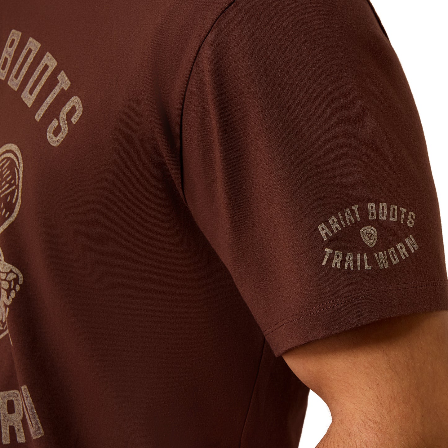 Ariat Men's Desert Skull Deep Mahogany Graphic T-Shirt 10079598