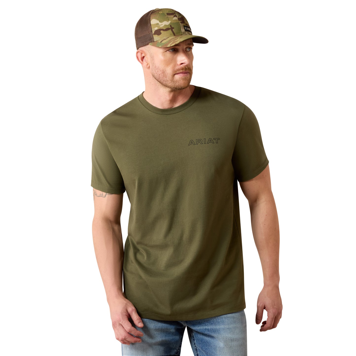 Ariat Men's Rust Serape Shield Grape Leaf Graphic T-Shirt 10079616