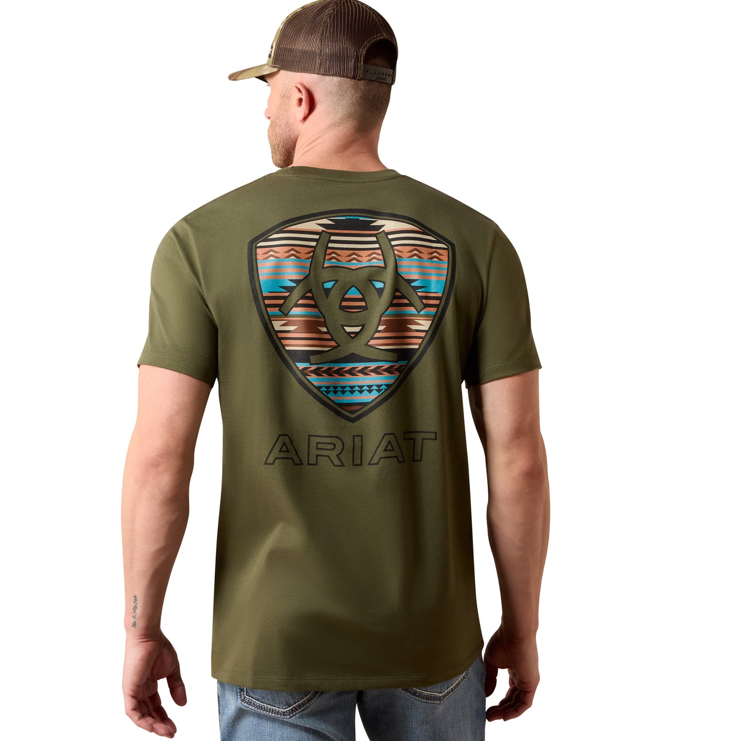 Ariat Men's Rust Serape Shield Grape Leaf Graphic T-Shirt 10079616