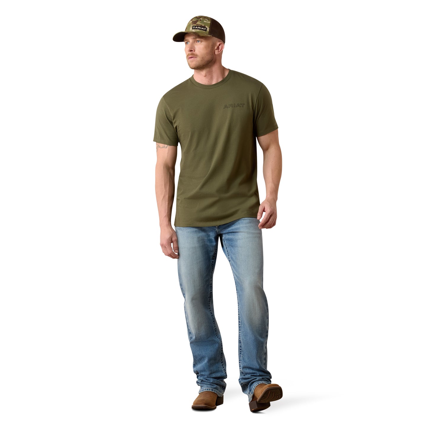 Ariat Men's Rust Serape Shield Grape Leaf Graphic T-Shirt 10079616
