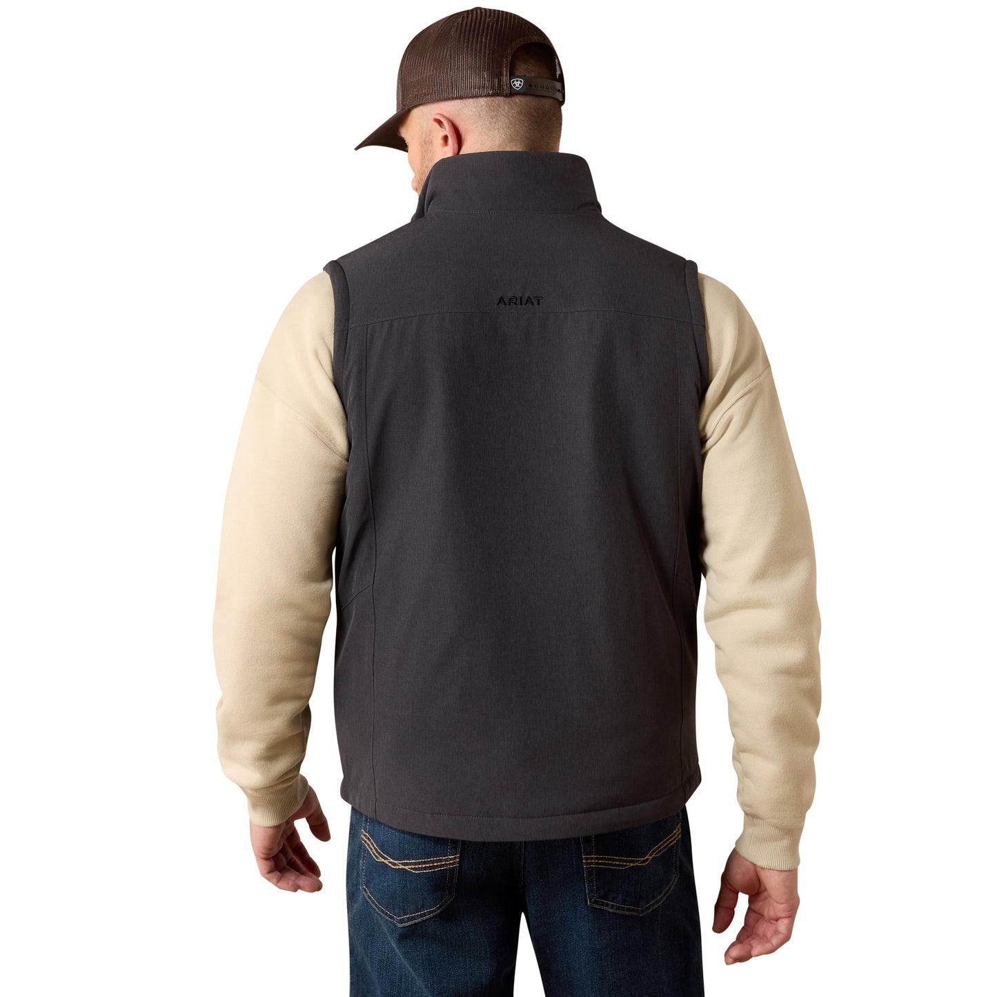 Ariat Men's Pioneer Charcoal Heather StretchShell Vest 10079637