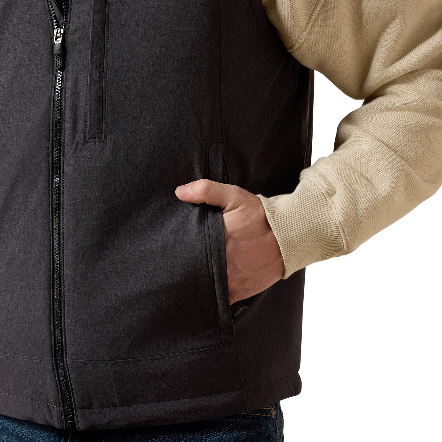 Ariat Men's Pioneer Charcoal Heather StretchShell Vest 10079637