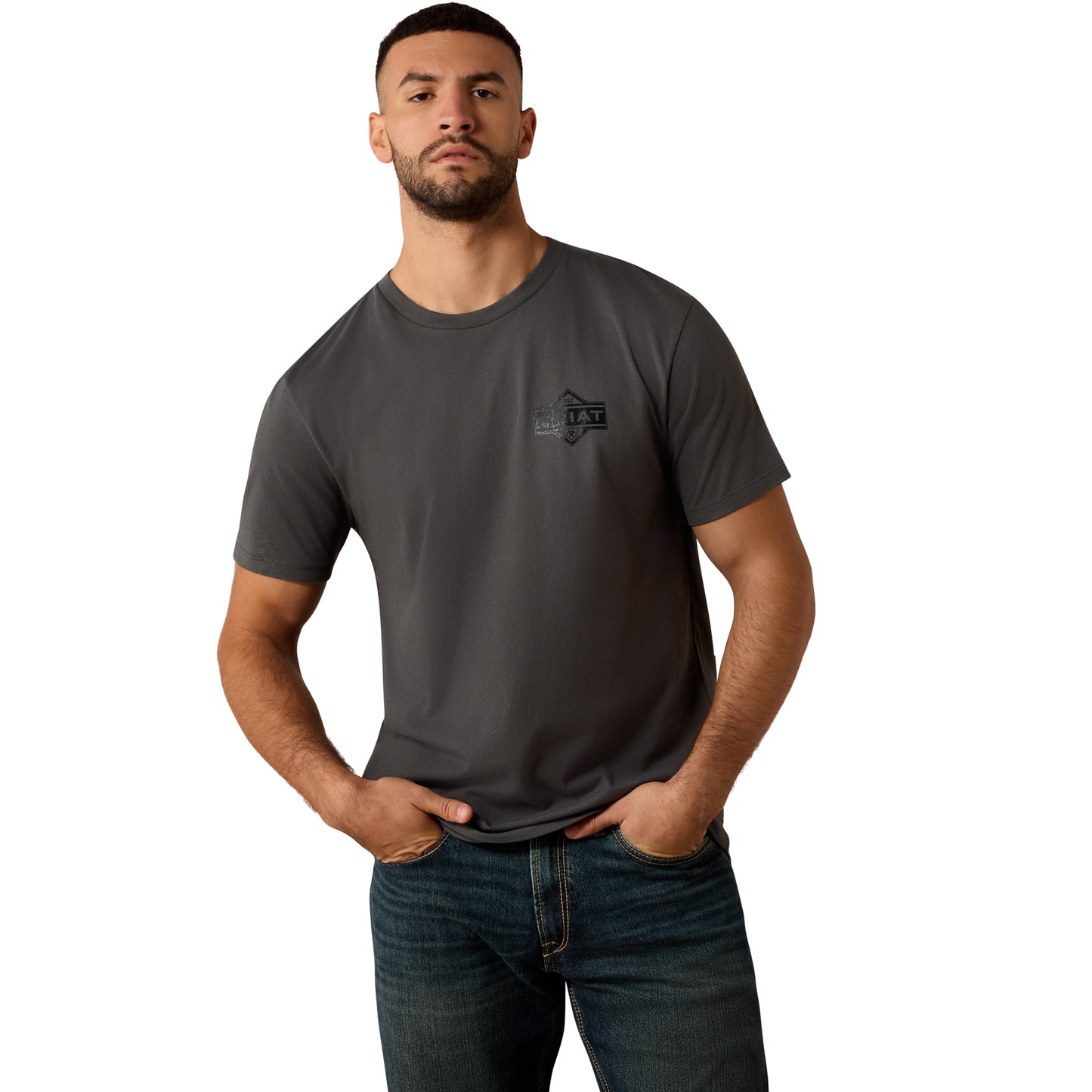Ariat Men's Leather Diamond Dark Shadow T-Shirt 10079649