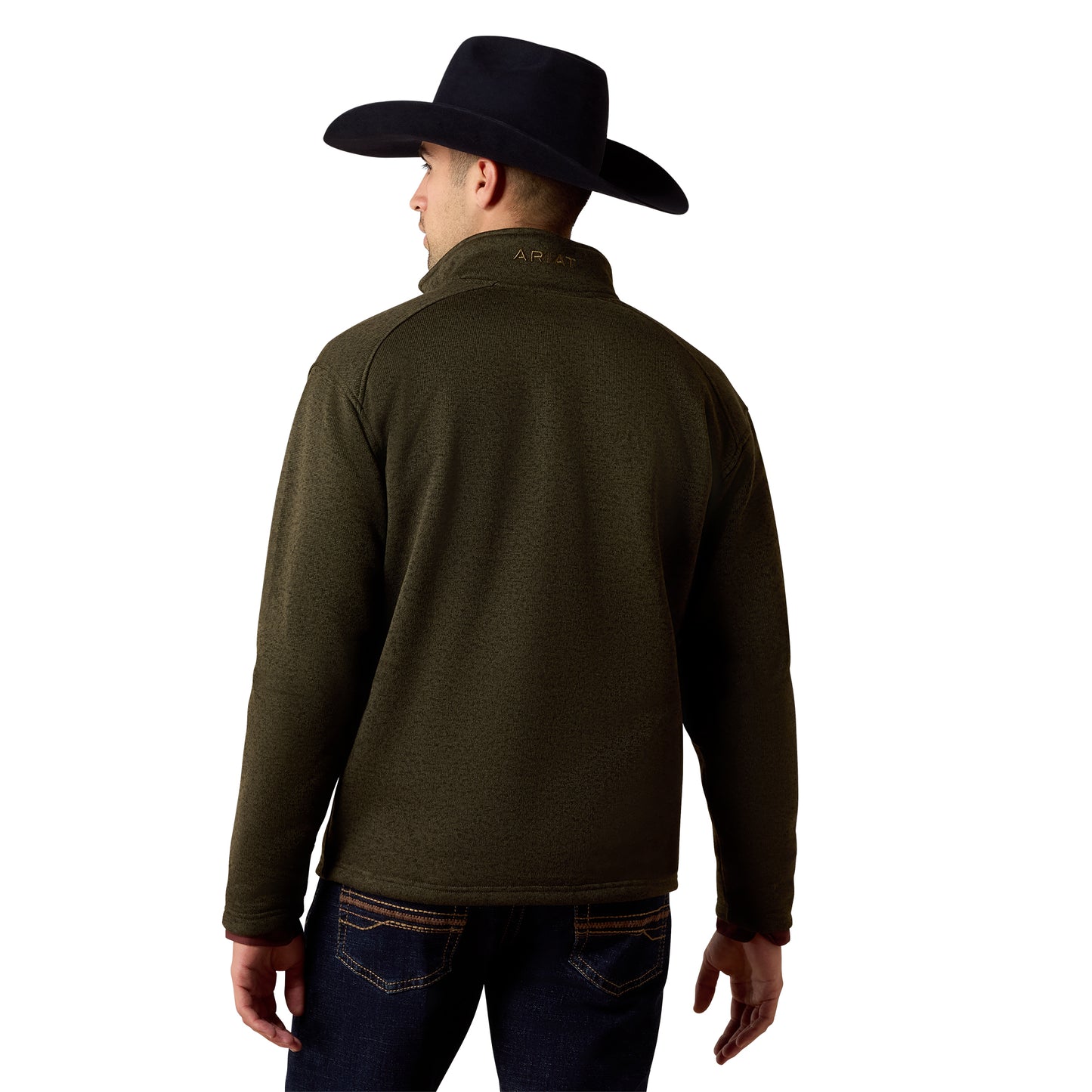 Ariat Men's Caldwall 1/4 Zip Dark Green Sweater 10079650