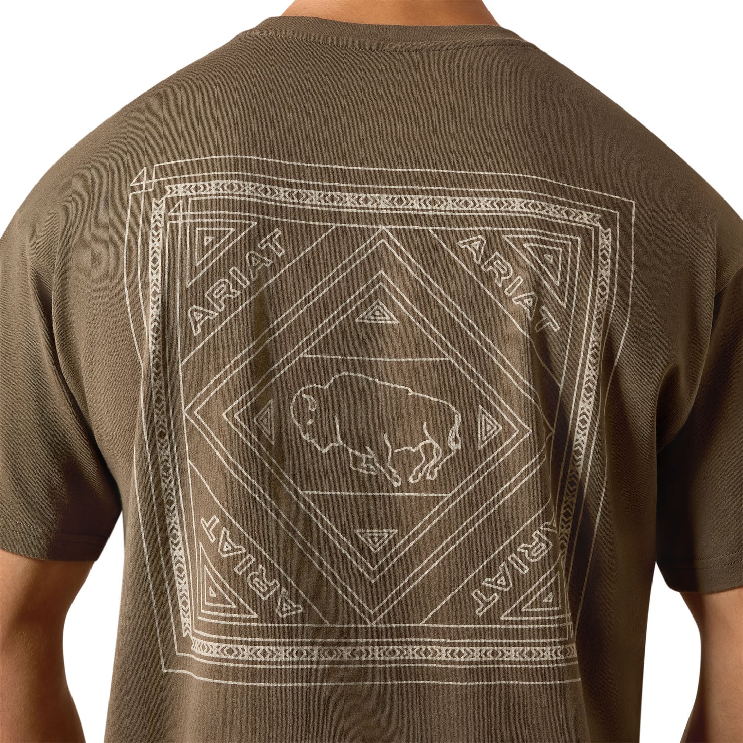 Ariat Men's Buffalo Bandana Crocodile ToughStock Boxy T-Shirt 10079656