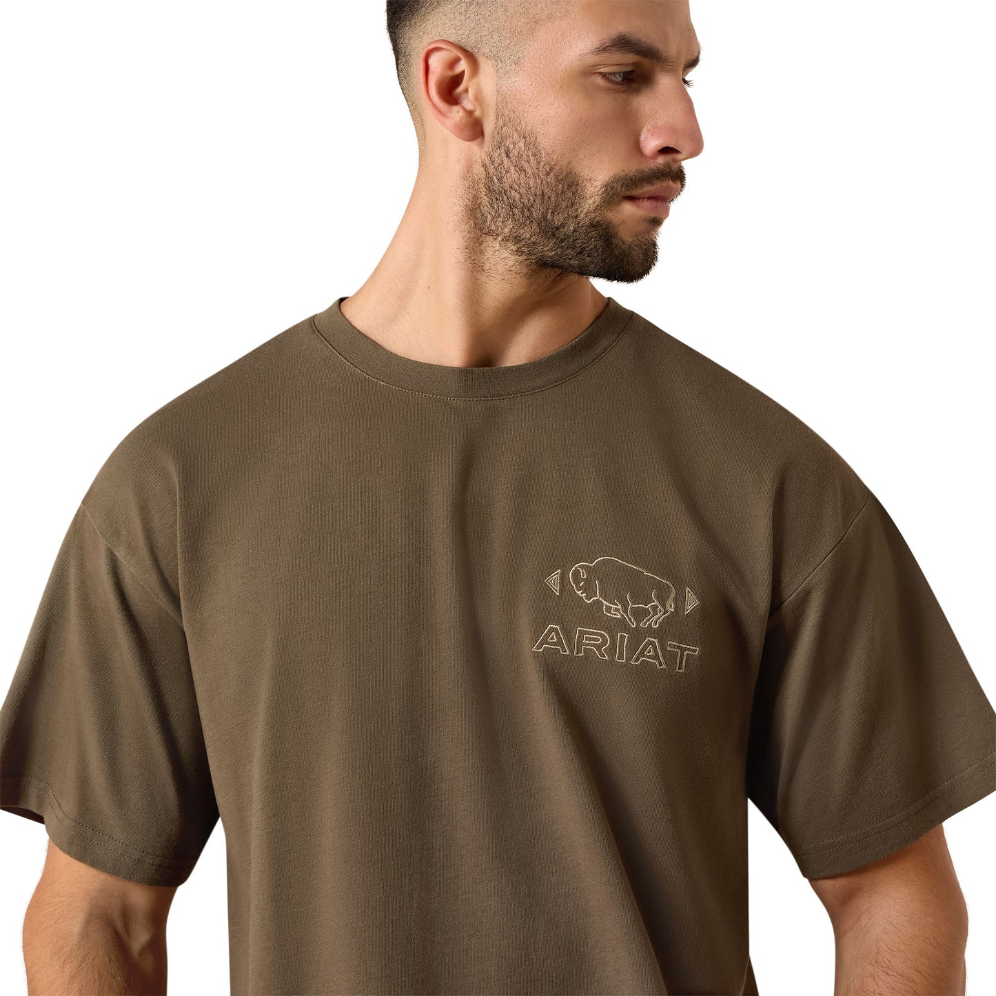 Ariat Men's Buffalo Bandana Crocodile ToughStock Boxy T-Shirt 10079656