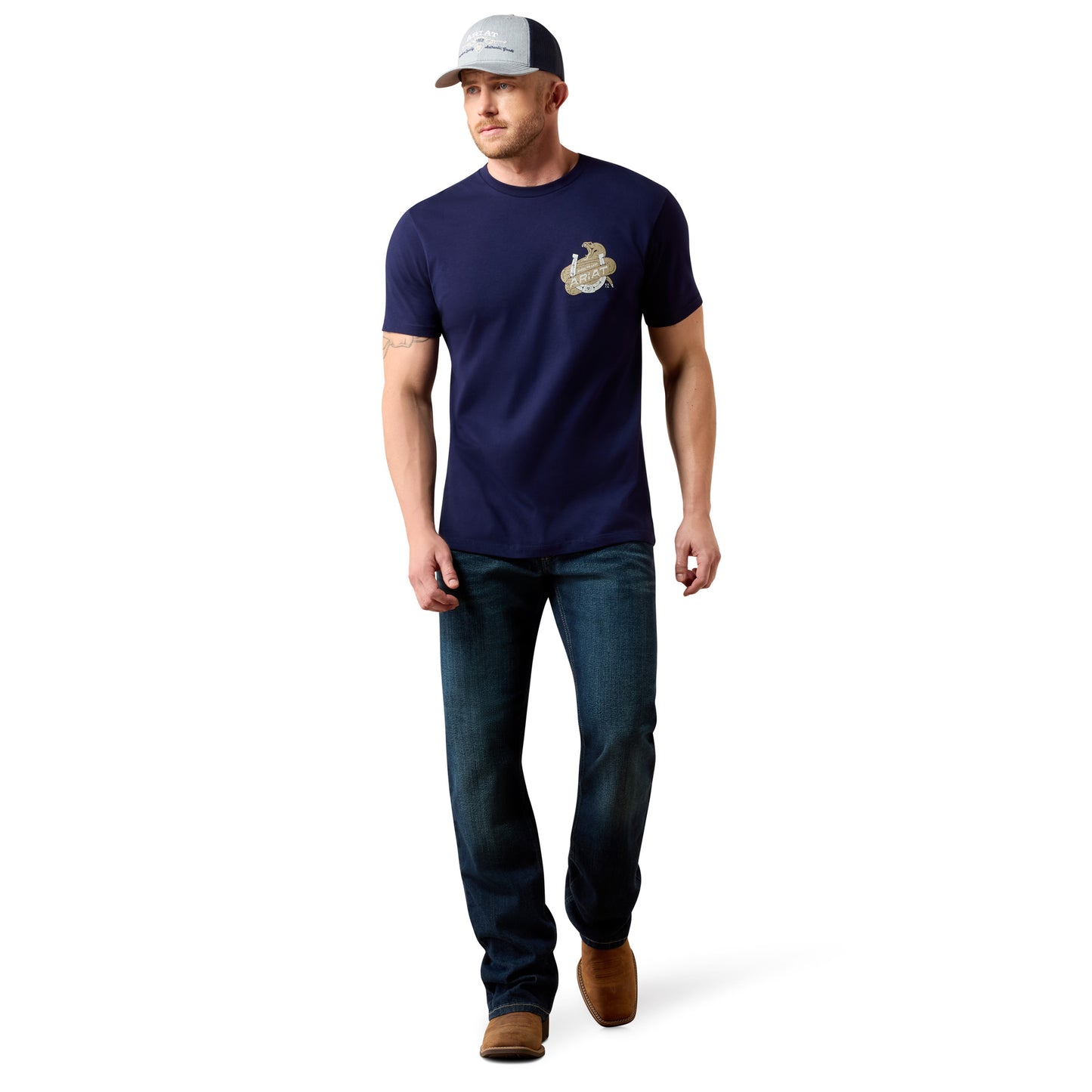 Ariat Men's Snake Bite Classic Blue Graphic T-Shirt 10079664
