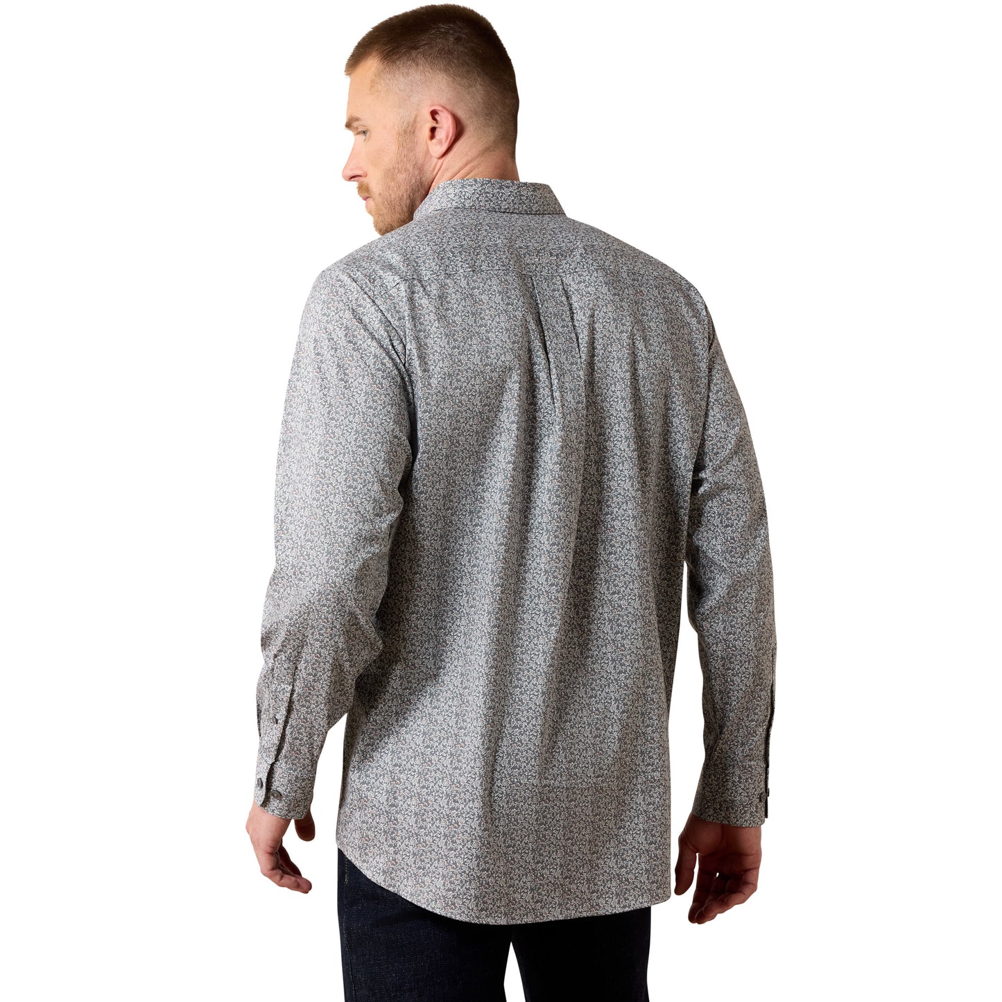Ariat Men's Everything Quiet Shade Vine Print Classic Fit Shirt 10079707