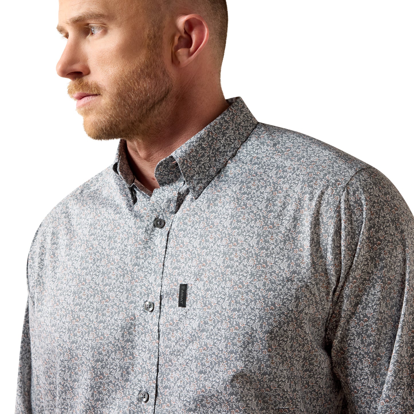 Ariat Men's Everything Quiet Shade Vine Print Classic Fit Shirt 10079707