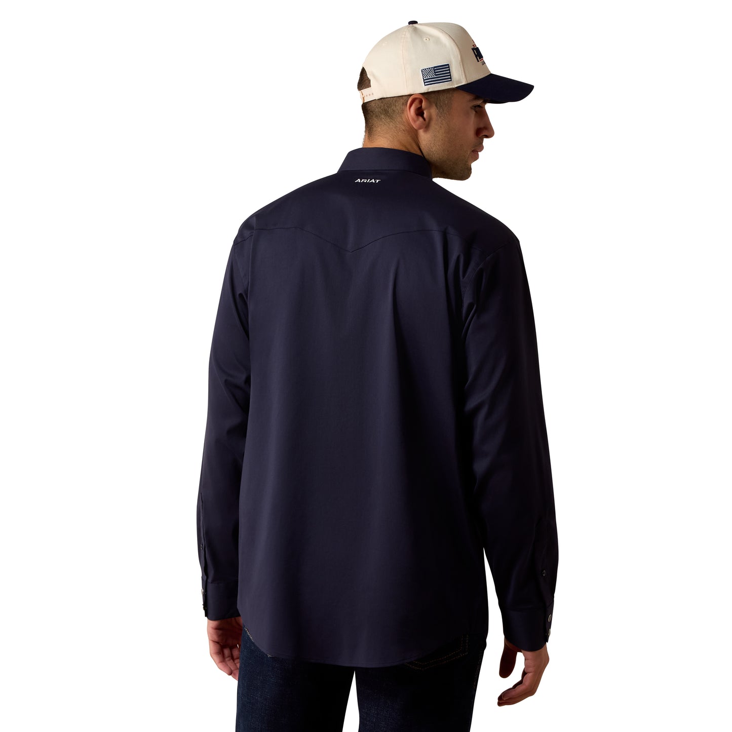 Ariat Men's Everything Navy Classic Fit Snap Shirt 10079755