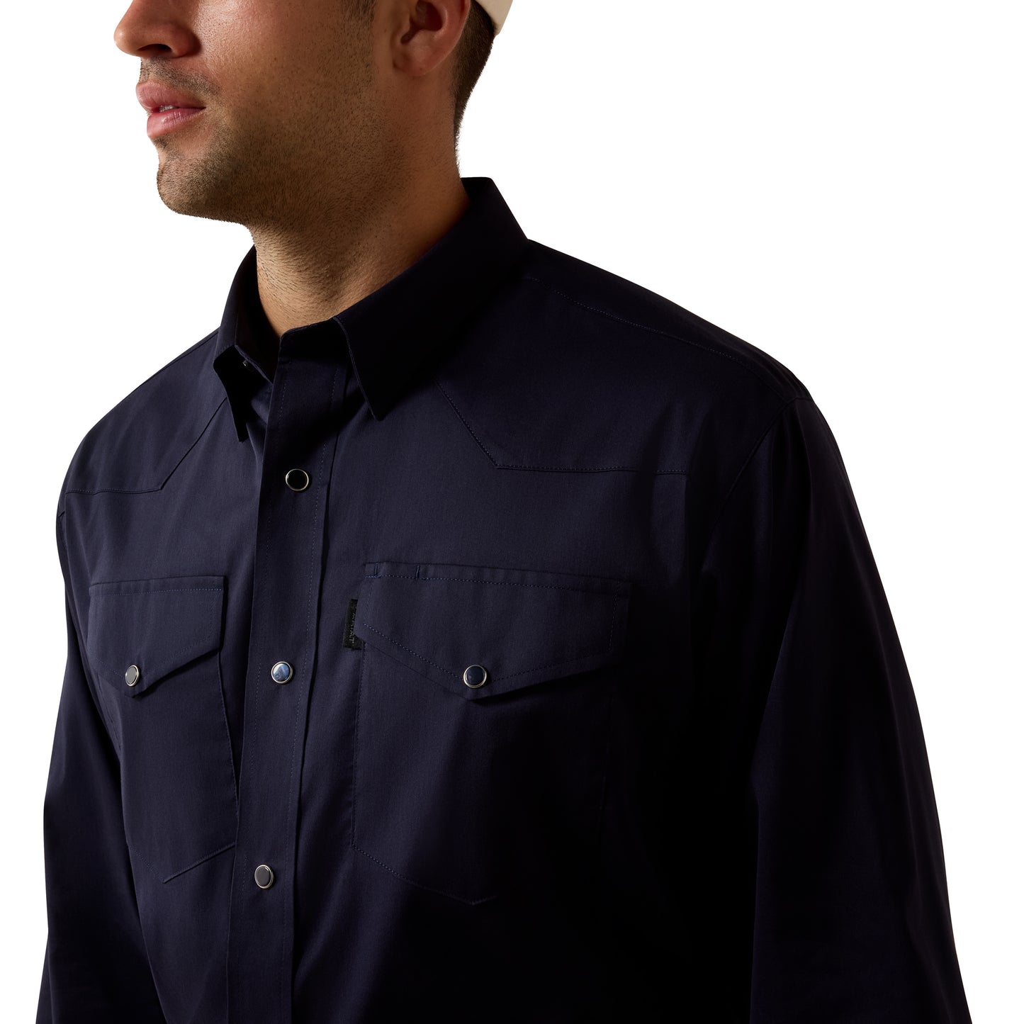 Ariat Men's Everything Navy Classic Fit Snap Shirt 10079755