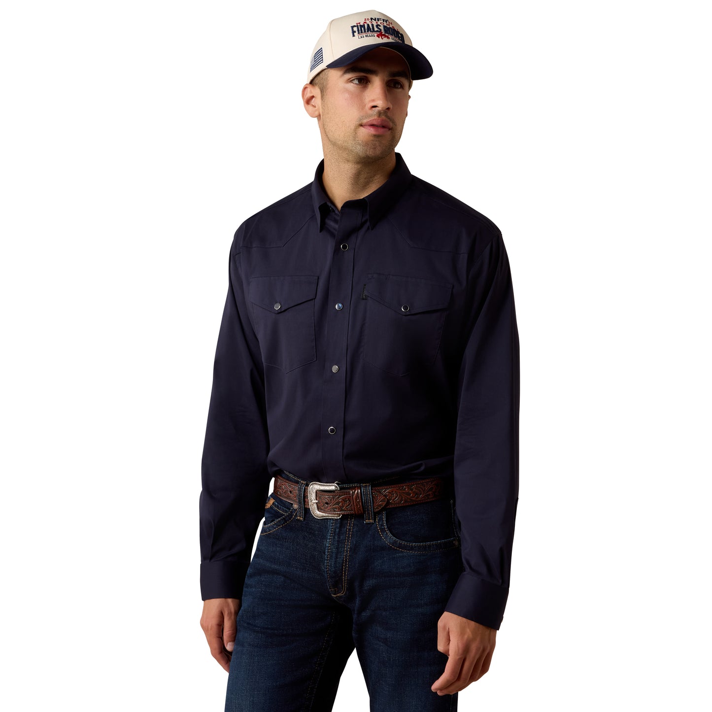 Ariat Men's Everything Navy Classic Fit Snap Shirt 10079755