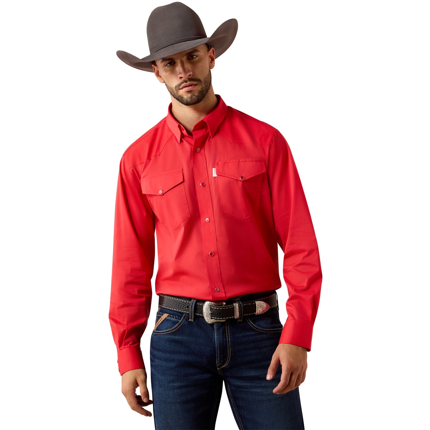 Ariat Men's Everything Scarlet Red Classic Fit Snap Shirt 10079765