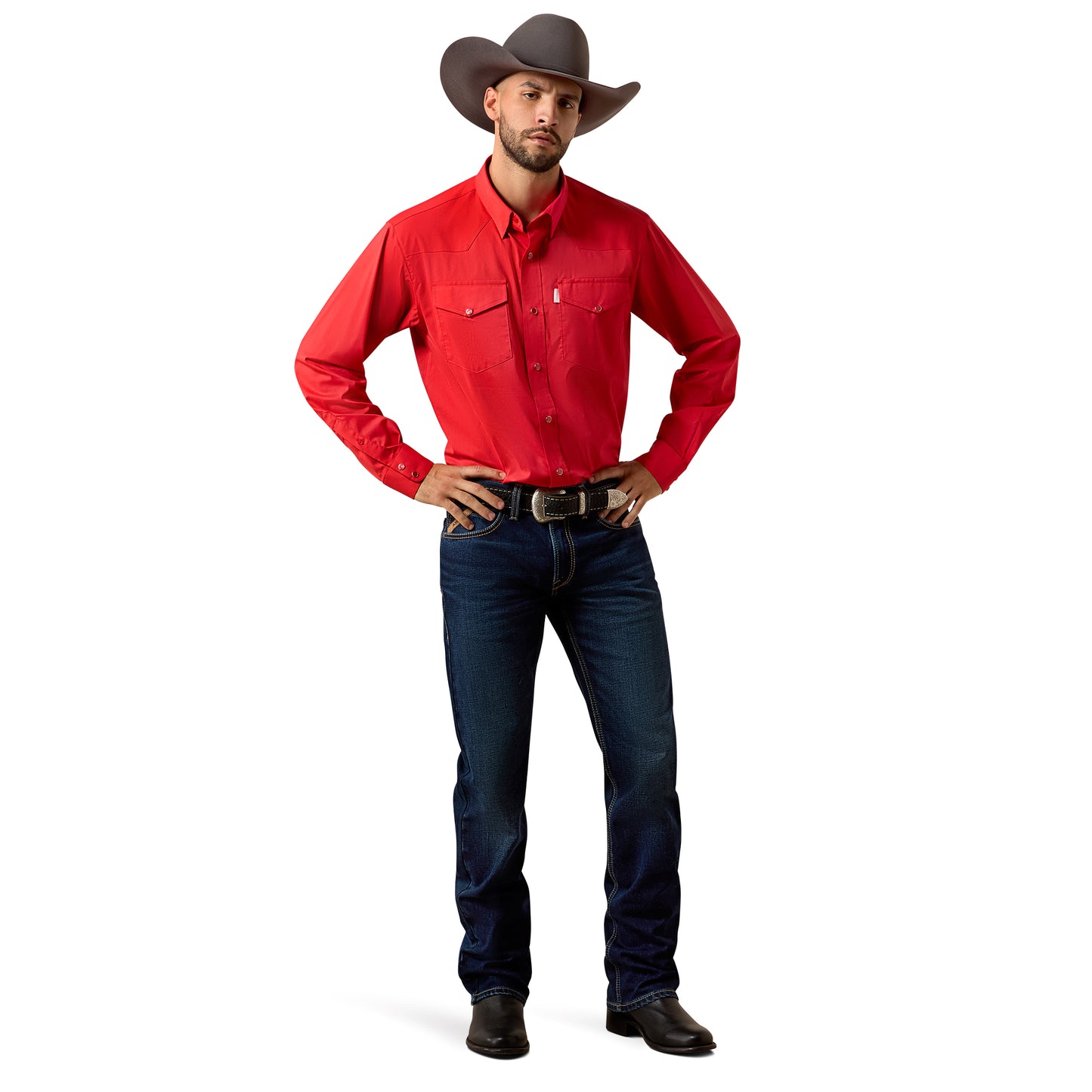 Ariat Men's Everything Scarlet Red Classic Fit Snap Shirt 10079765