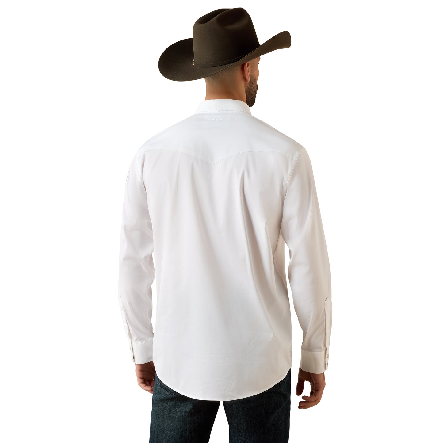 Ariat Men's Everything White Classic Fit Snap Shirt 10079771