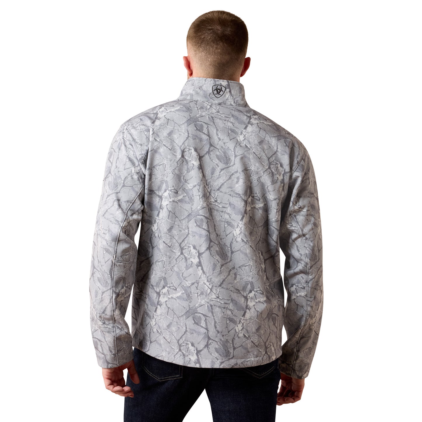 Ariat Men's Logo Grey Camo Print Softshell Jacket 10079815