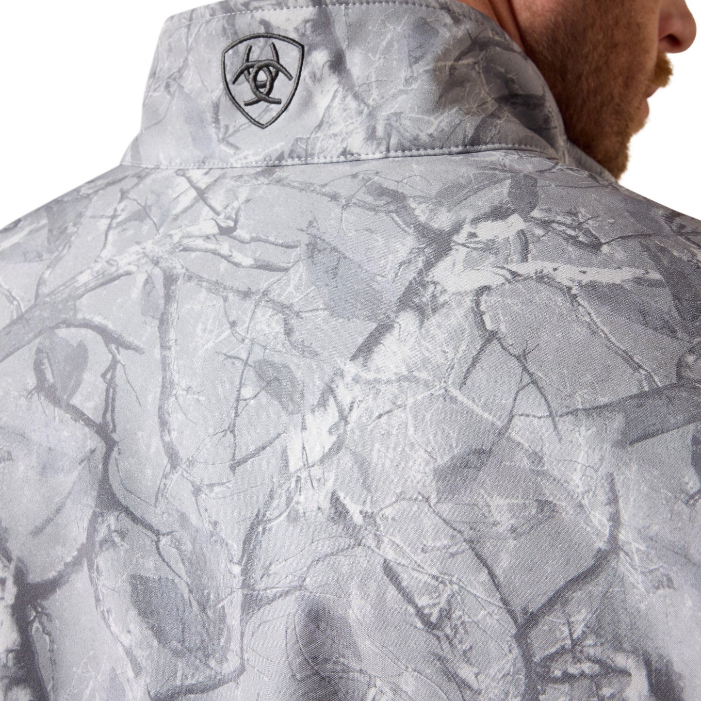 Ariat Men's Logo Grey Camo Print Softshell Jacket 10079815