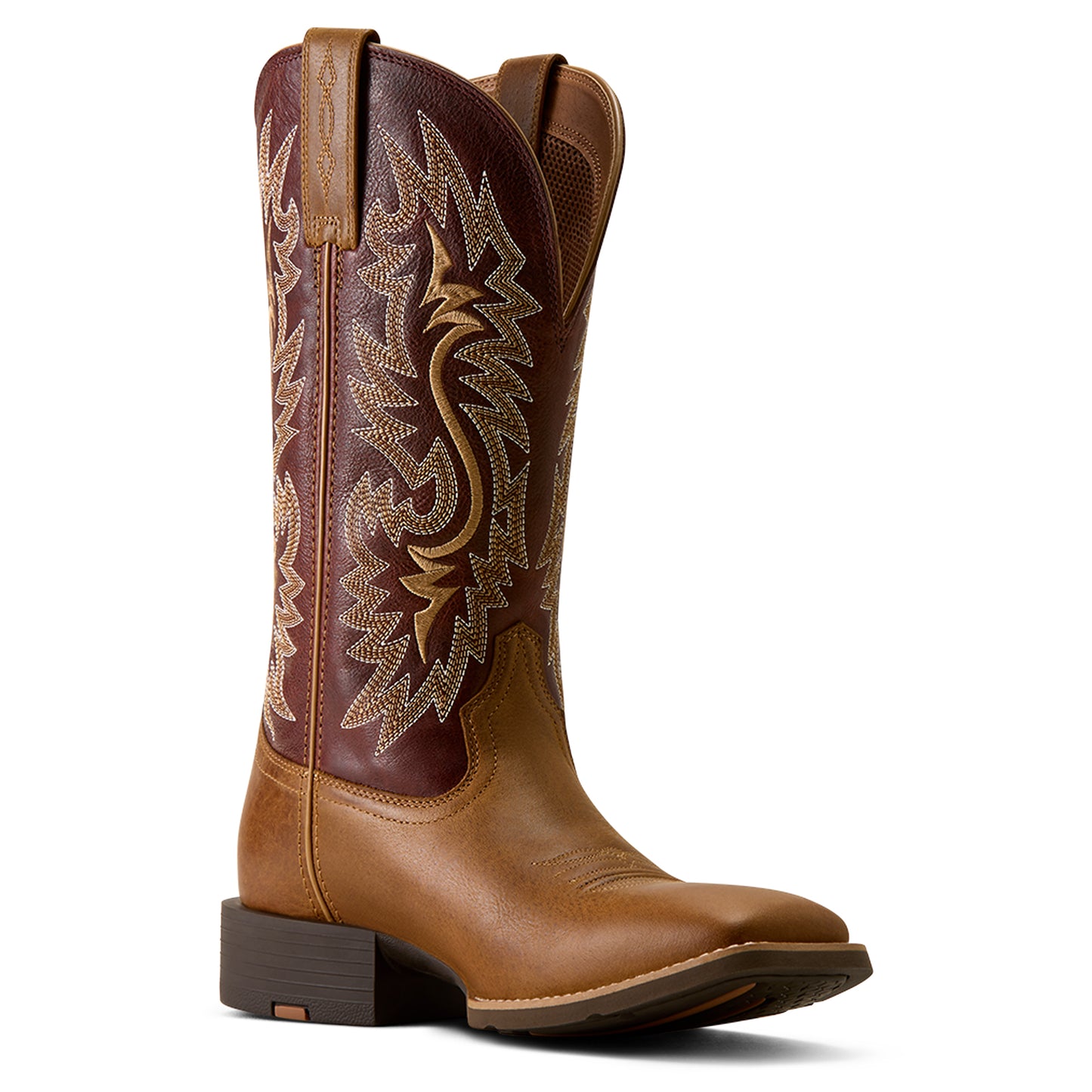 Ariat Men's Sport Colter Sorrel Crunch Wide Square Toe Western Boot 10080268