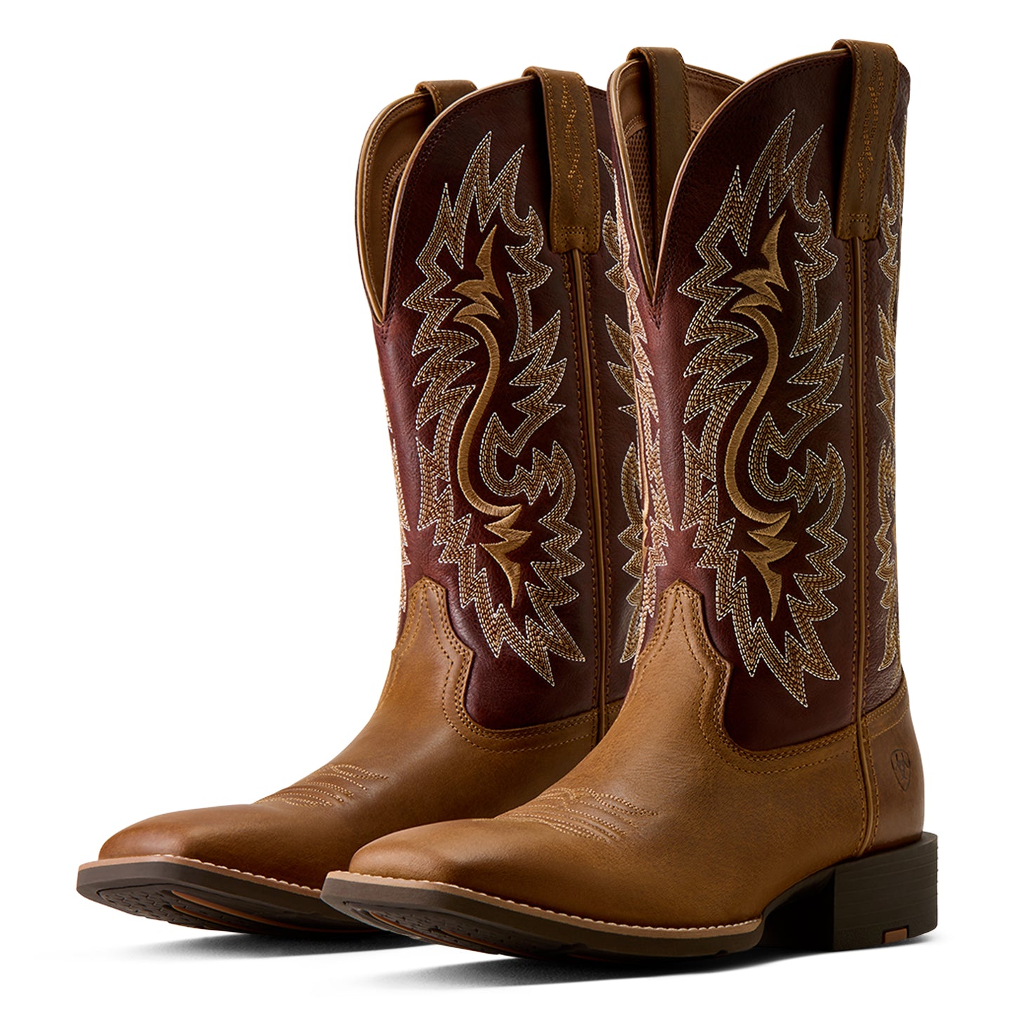 Ariat Men's Sport Colter Sorrel Crunch Wide Square Toe Western Boot 10080268