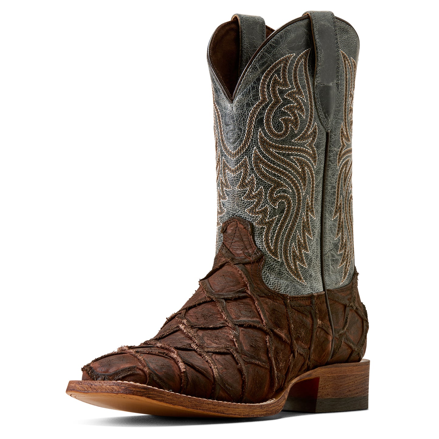 Ariat Men's Riverside Chocolate Bass Print Western Boot 10080345