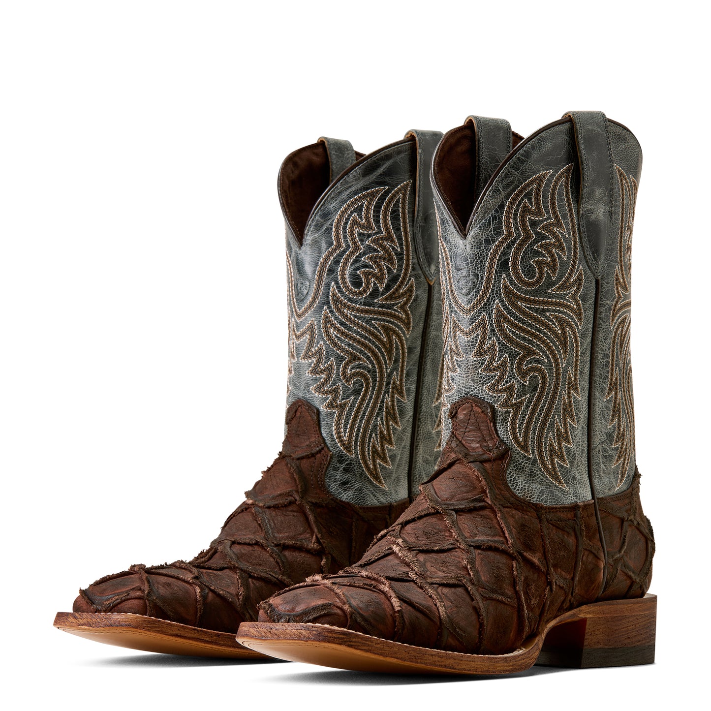 Ariat Men's Riverside Chocolate Bass Print Western Boot 10080345
