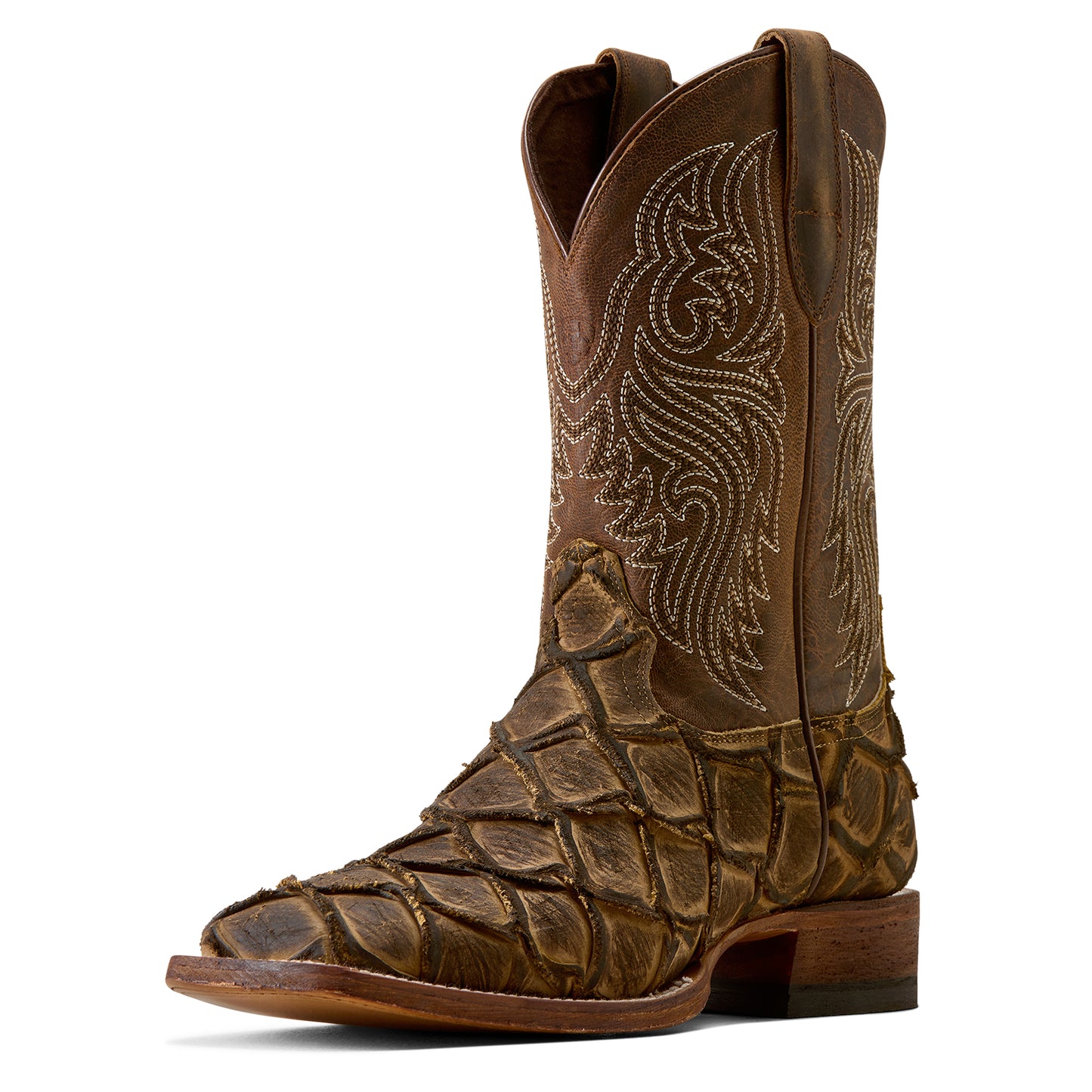 Ariat Men's Riverside Tan Bass Print Western Boot 10080347