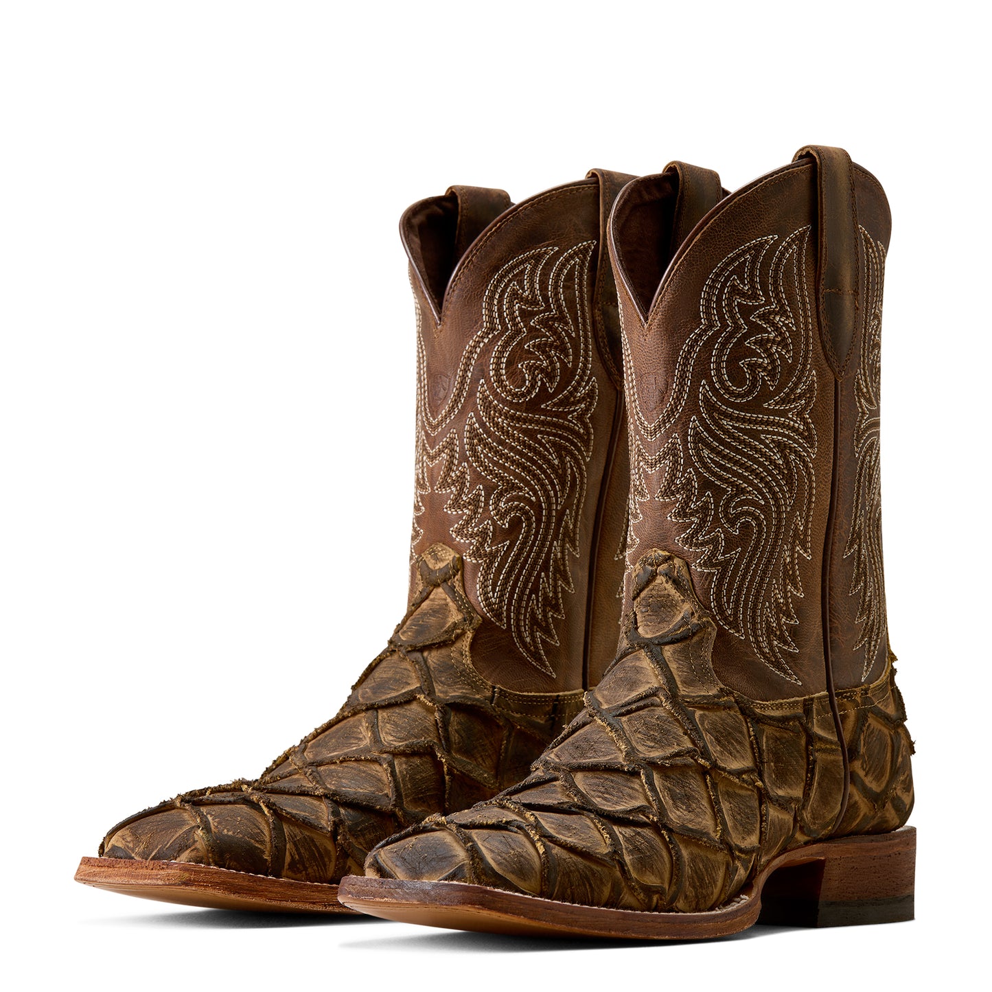 Ariat Men's Riverside Tan Bass Print Western Boot 10080347