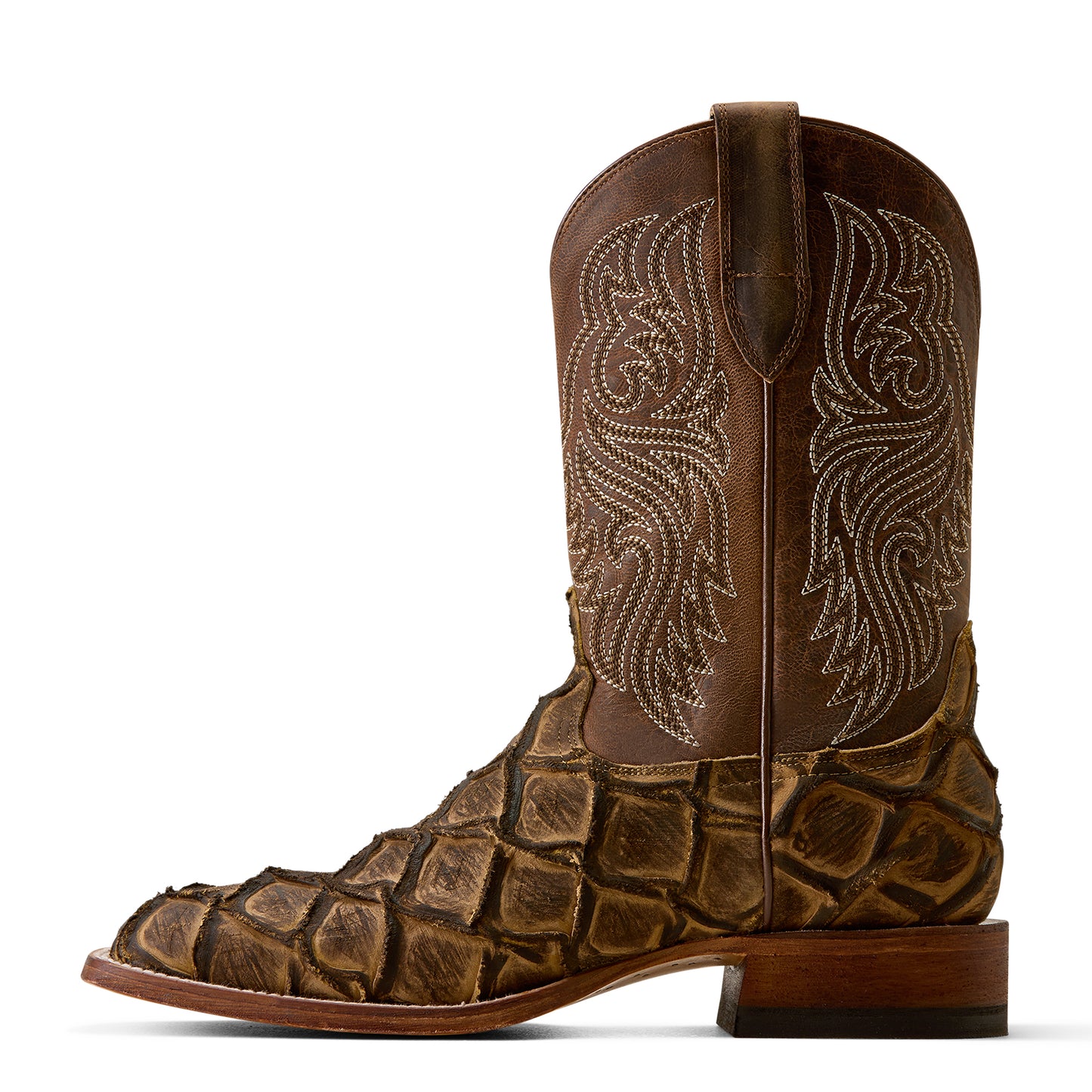 Ariat Men's Riverside Tan Bass Print Western Boot 10080347