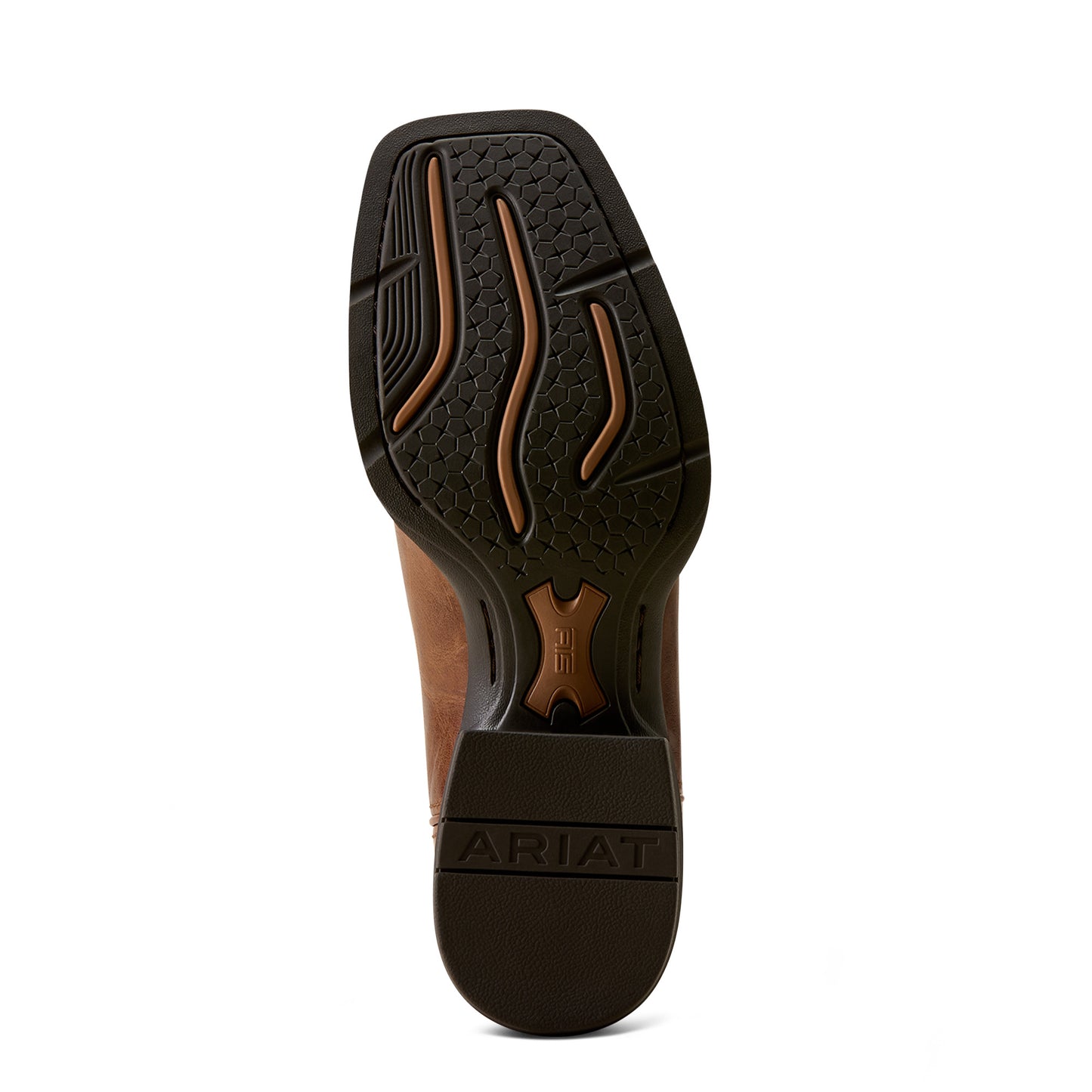 Ariat Men's Sport Freedom Dark Tan Wide Square Toe Western Boot 10080397