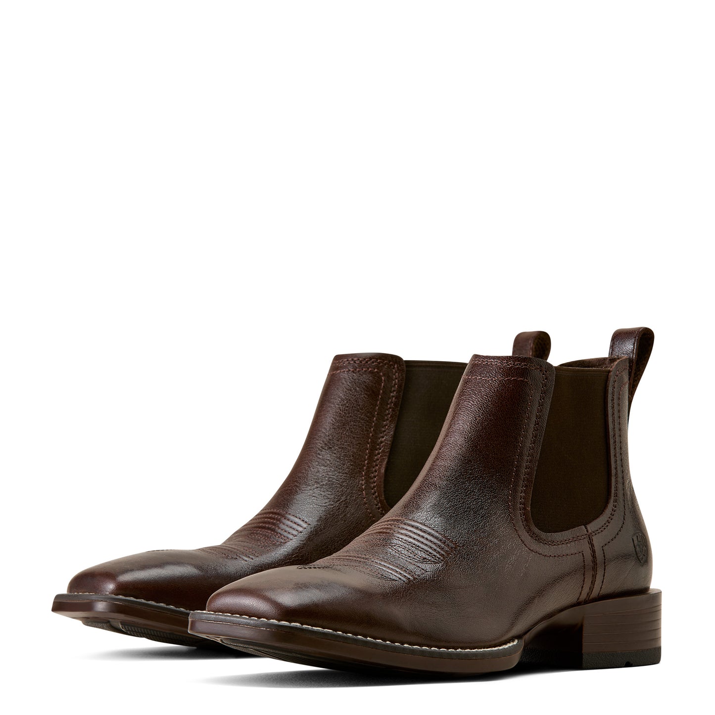Ariat Men's Booker Chelsea Chocolate Chip Wide Square Toe Western Boot 10080415