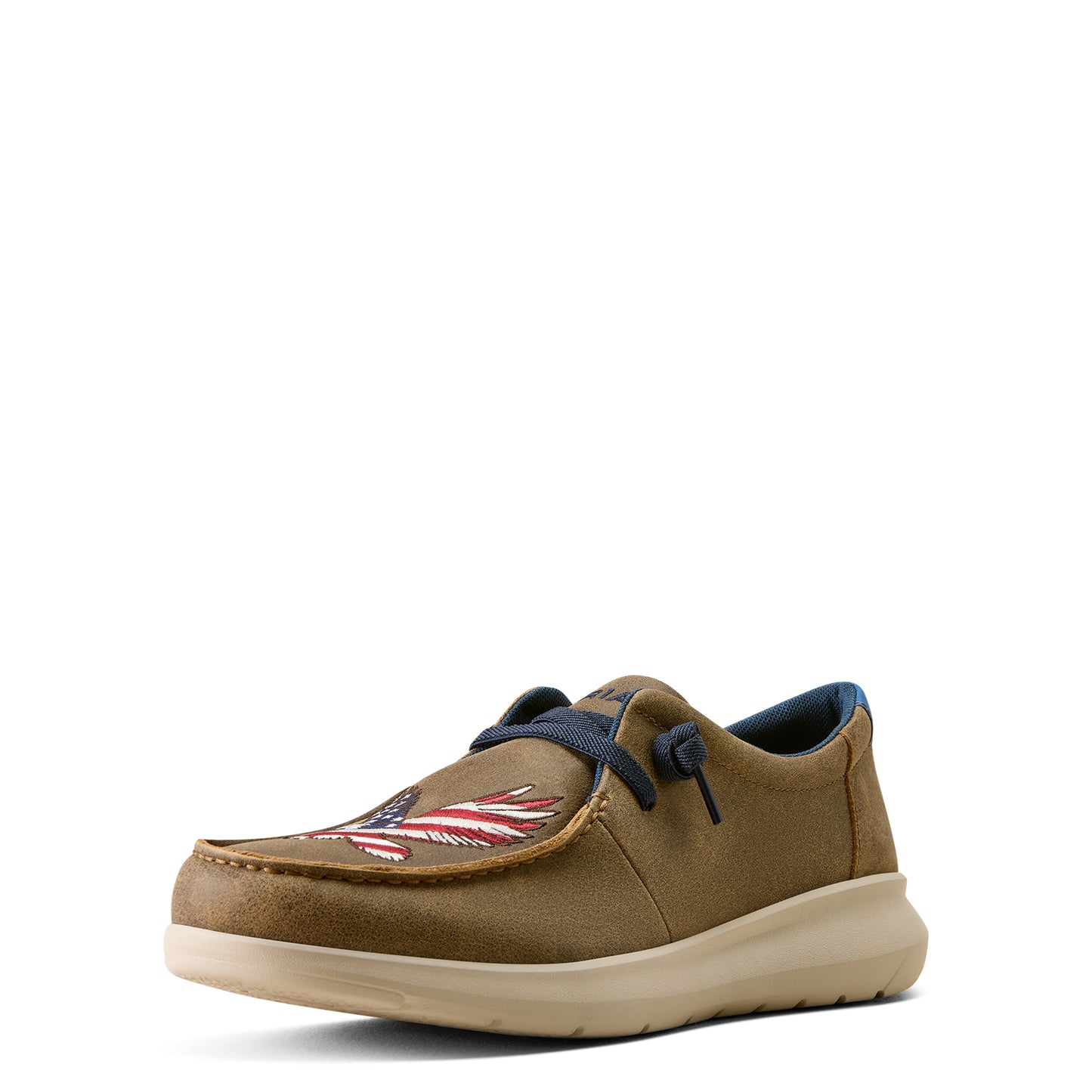Ariat Men's Hilo Brown Bomber Eagle Slip On Shoe 10080437