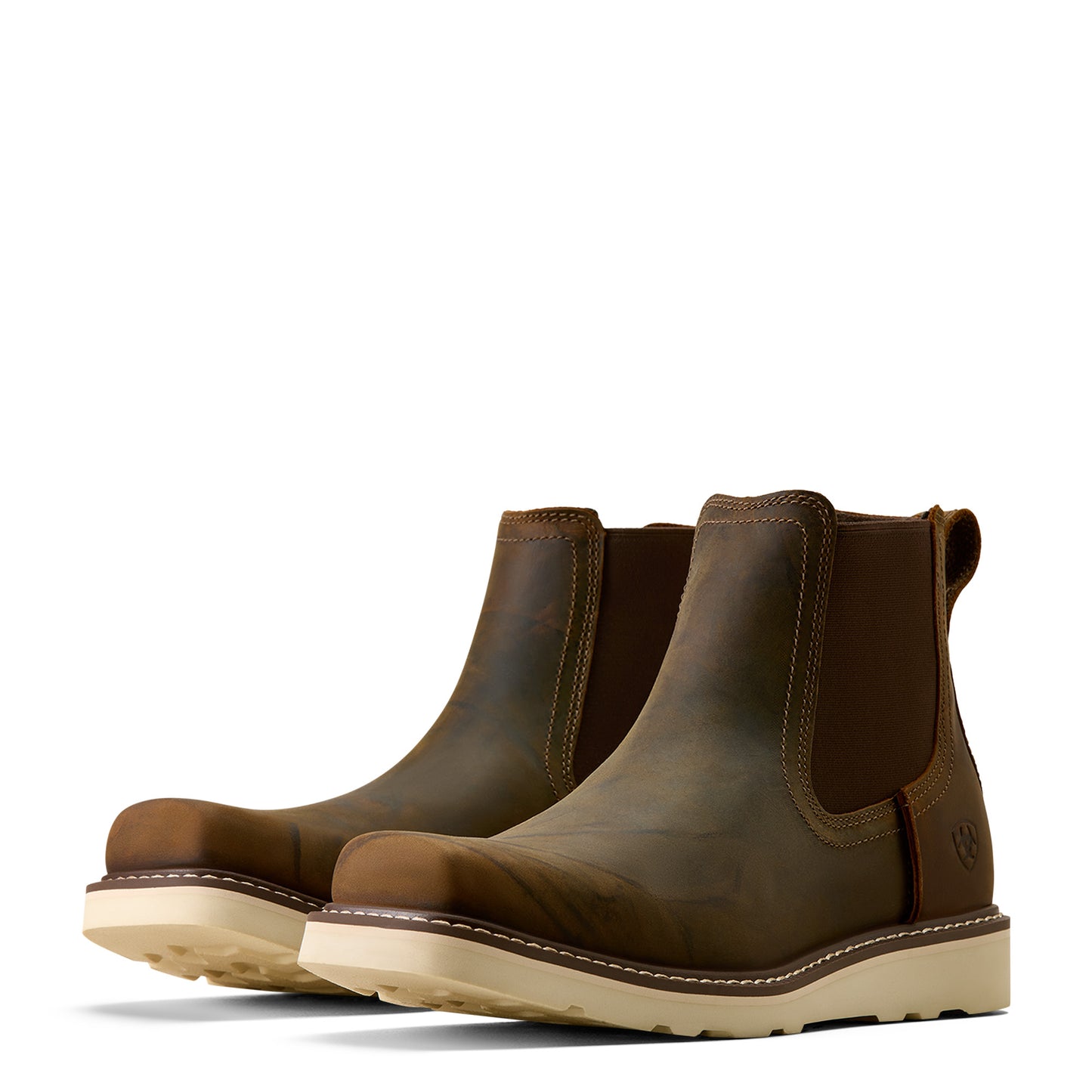 Ariat Men's Rambler Recon Baked Brown Square Toe Chelsea Boot 10080439
