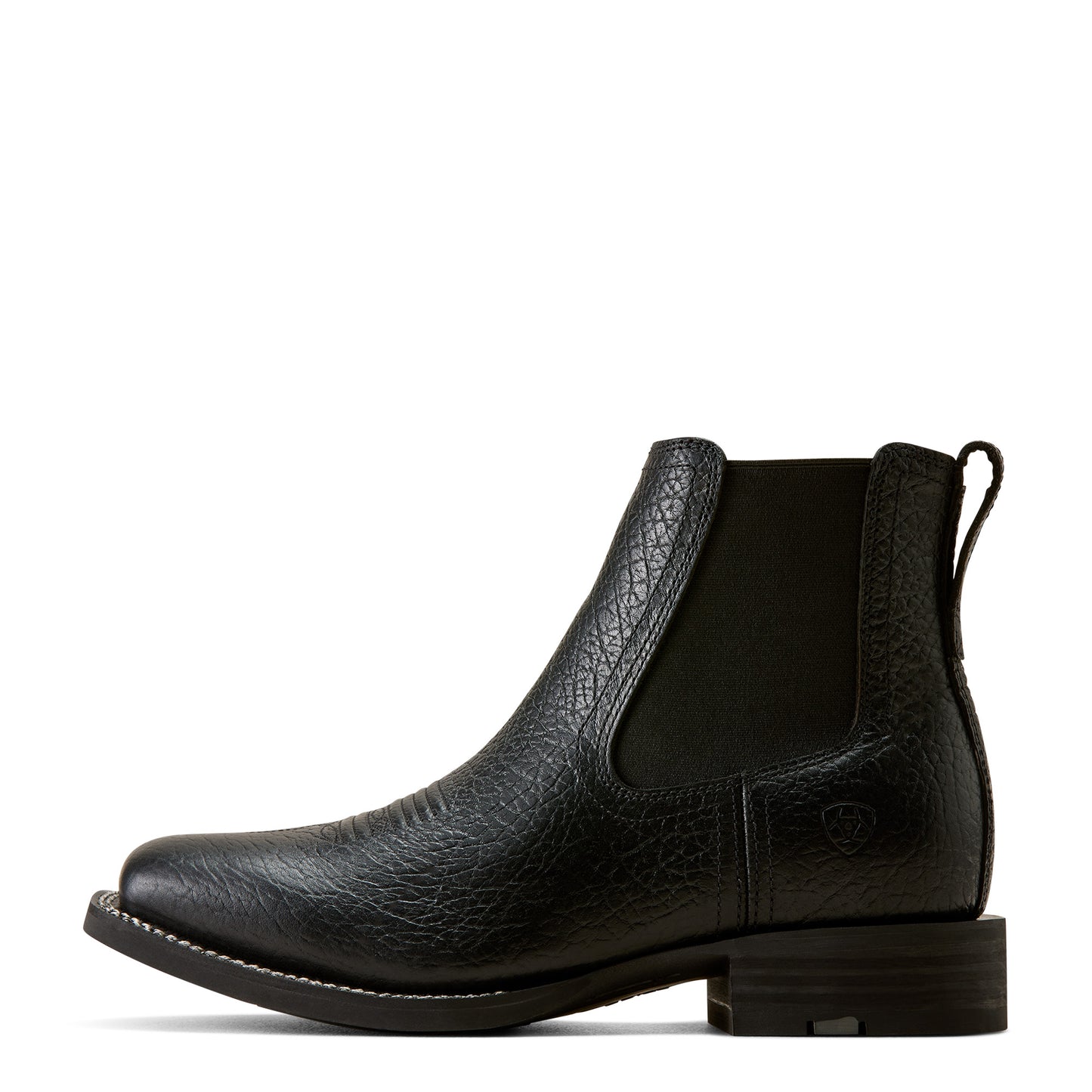 Ariat Men's Western Big Rig Black Adobe Wide Square Toe Chelsea Boot 10080501