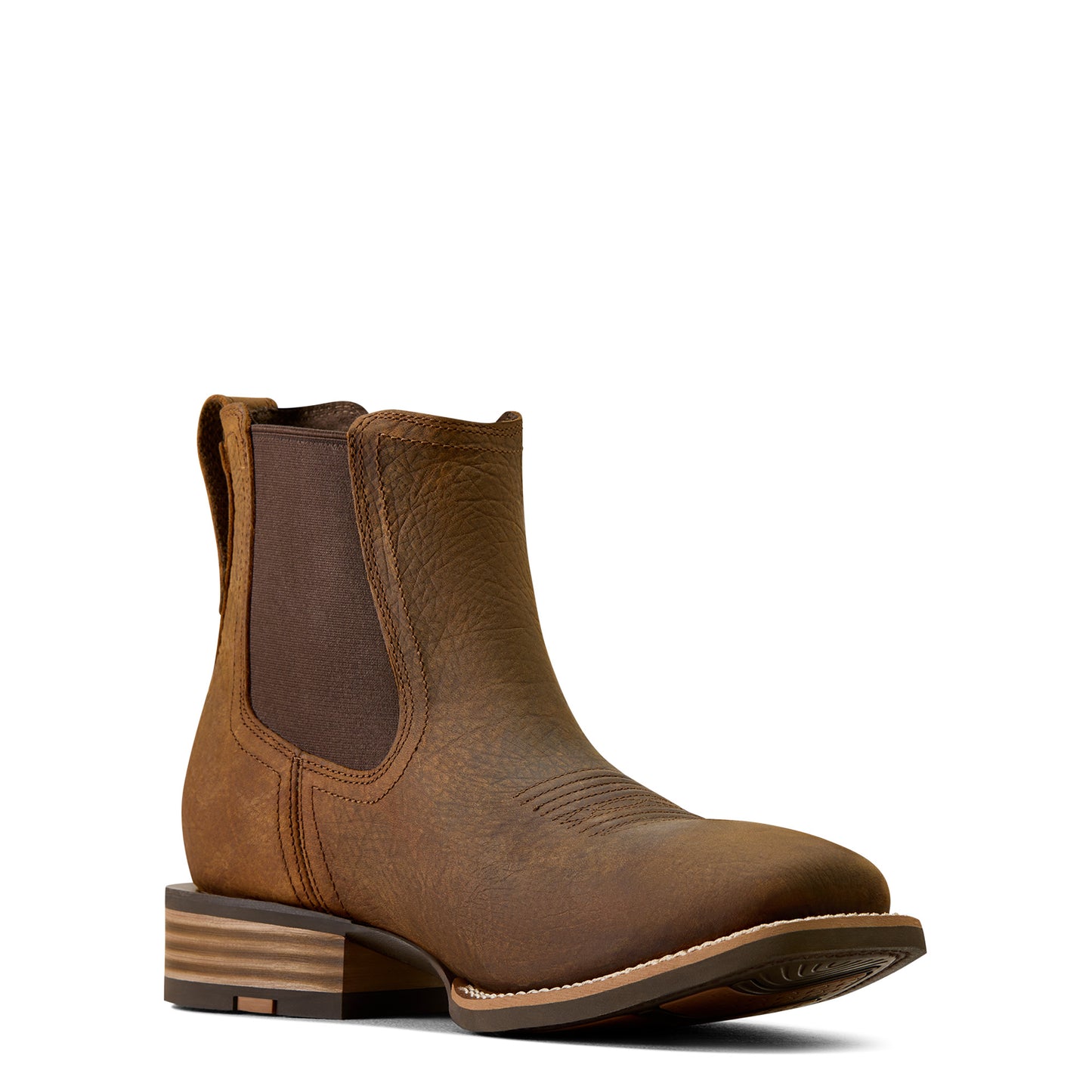 Ariat Men's Western Big Rig Earth Wide Square Toe Chelsea Boot 10080502
