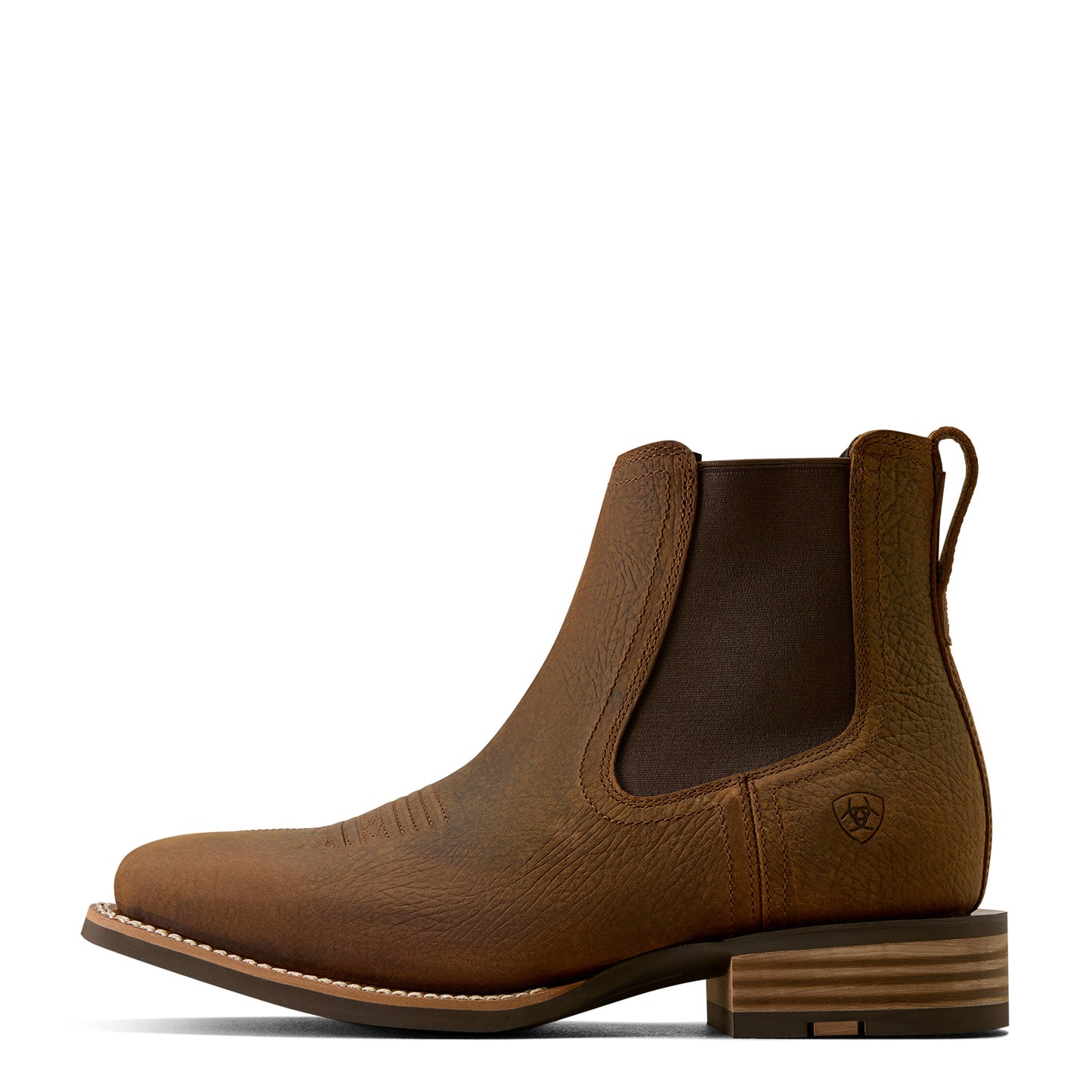 Ariat Men's Western Big Rig Earth Wide Square Toe Chelsea Boot 10080502