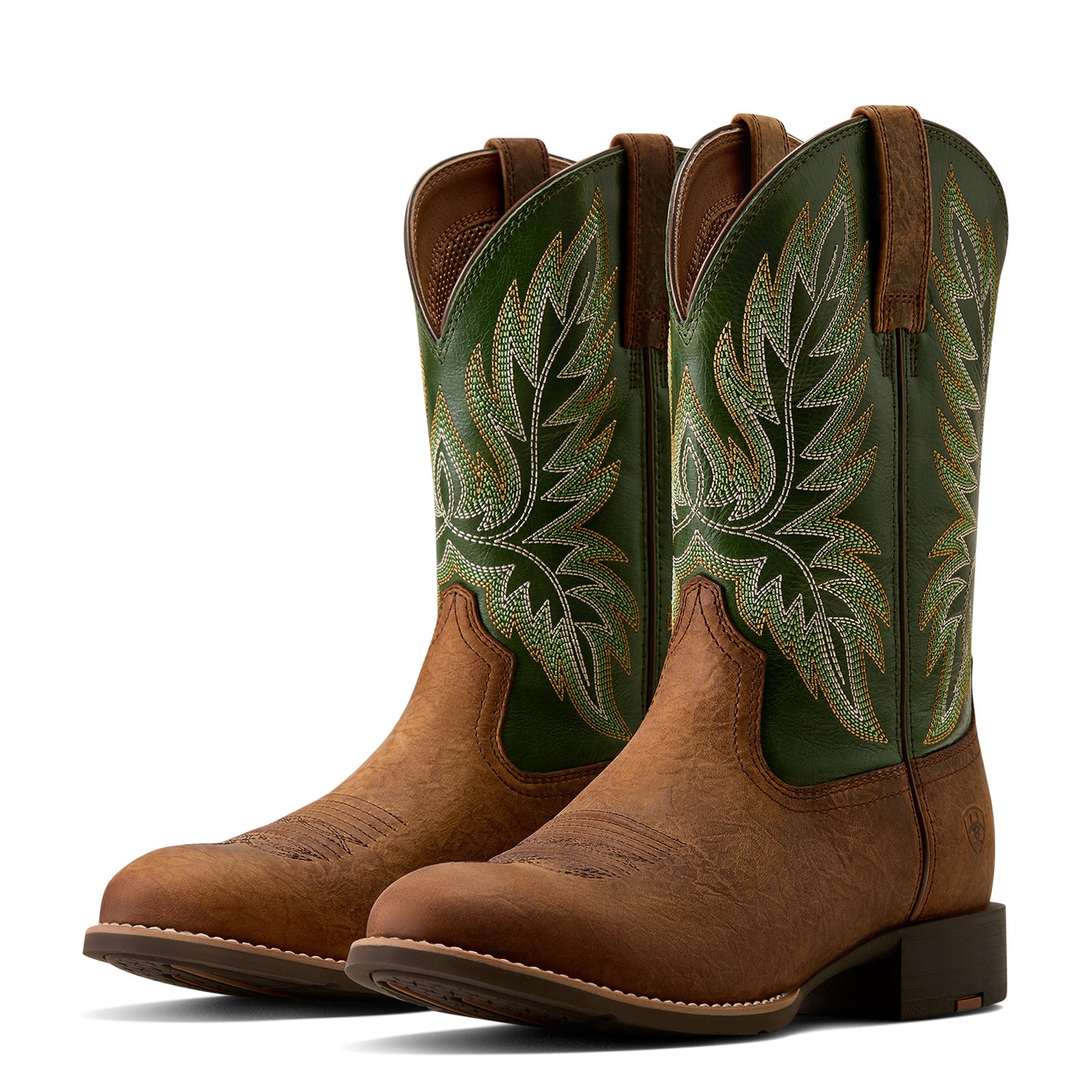 Ariat Men's Sport Stockman Buff Tan U Toe Cowboy Boot 10080533