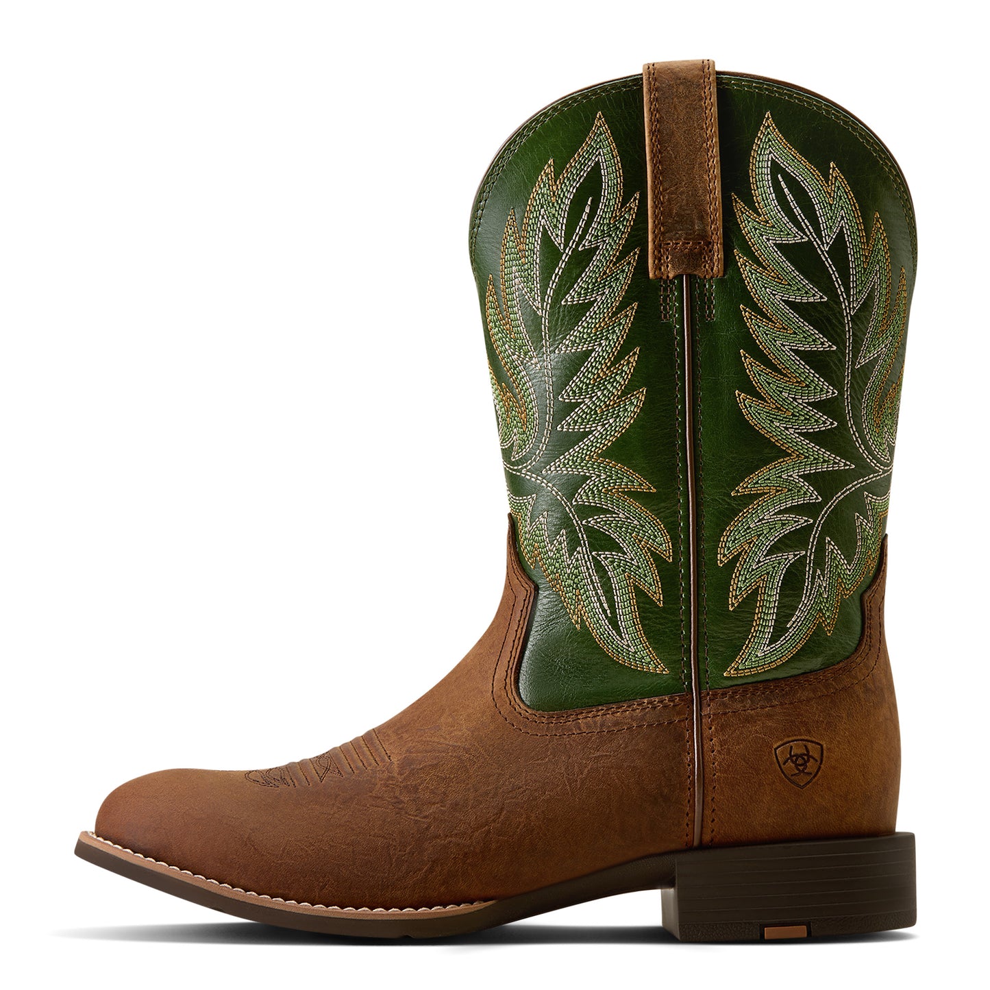 Ariat Men's Sport Stockman Buff Tan U Toe Cowboy Boot 10080533