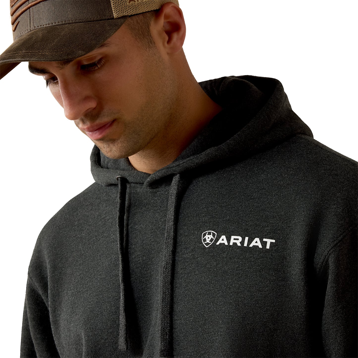 Ariat Men's Official Quality Odyssey Grey Hoodie 10080584