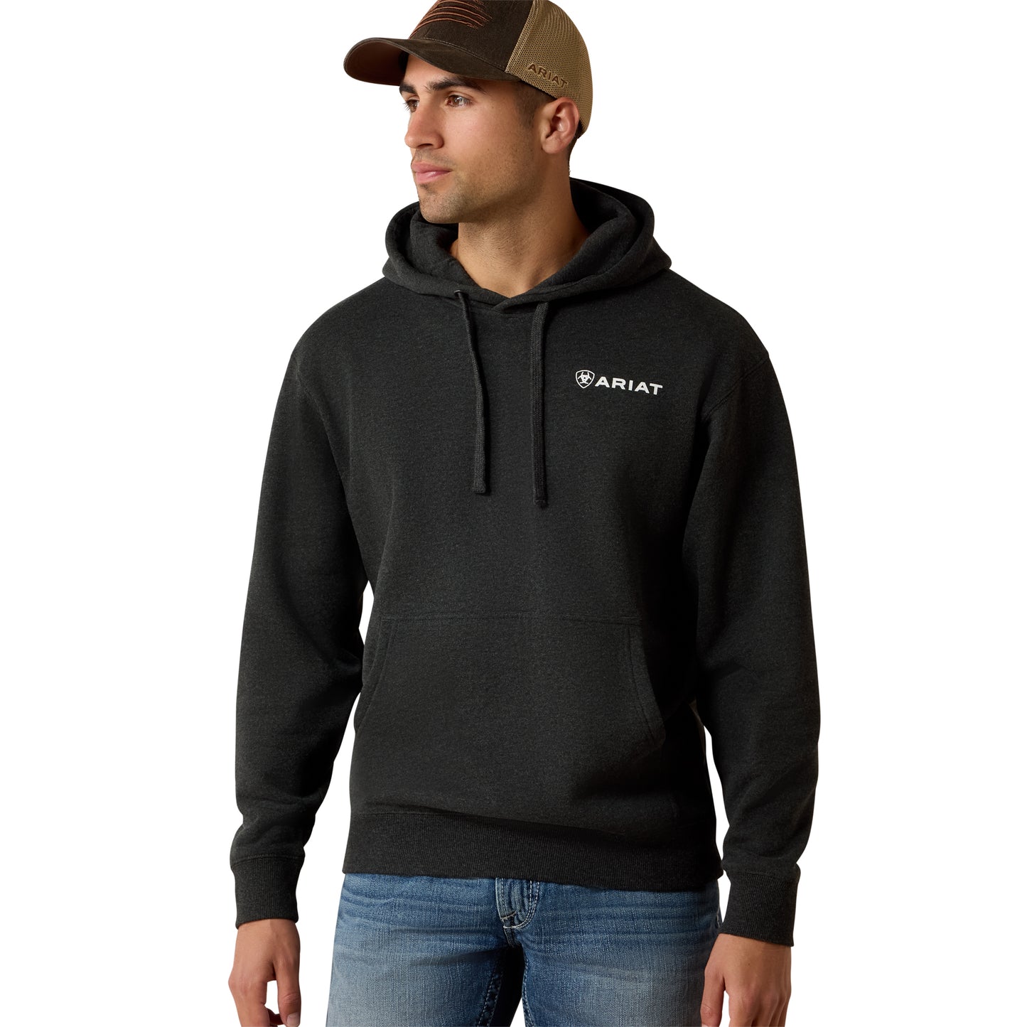 Ariat Men's Official Quality Odyssey Grey Hoodie 10080584