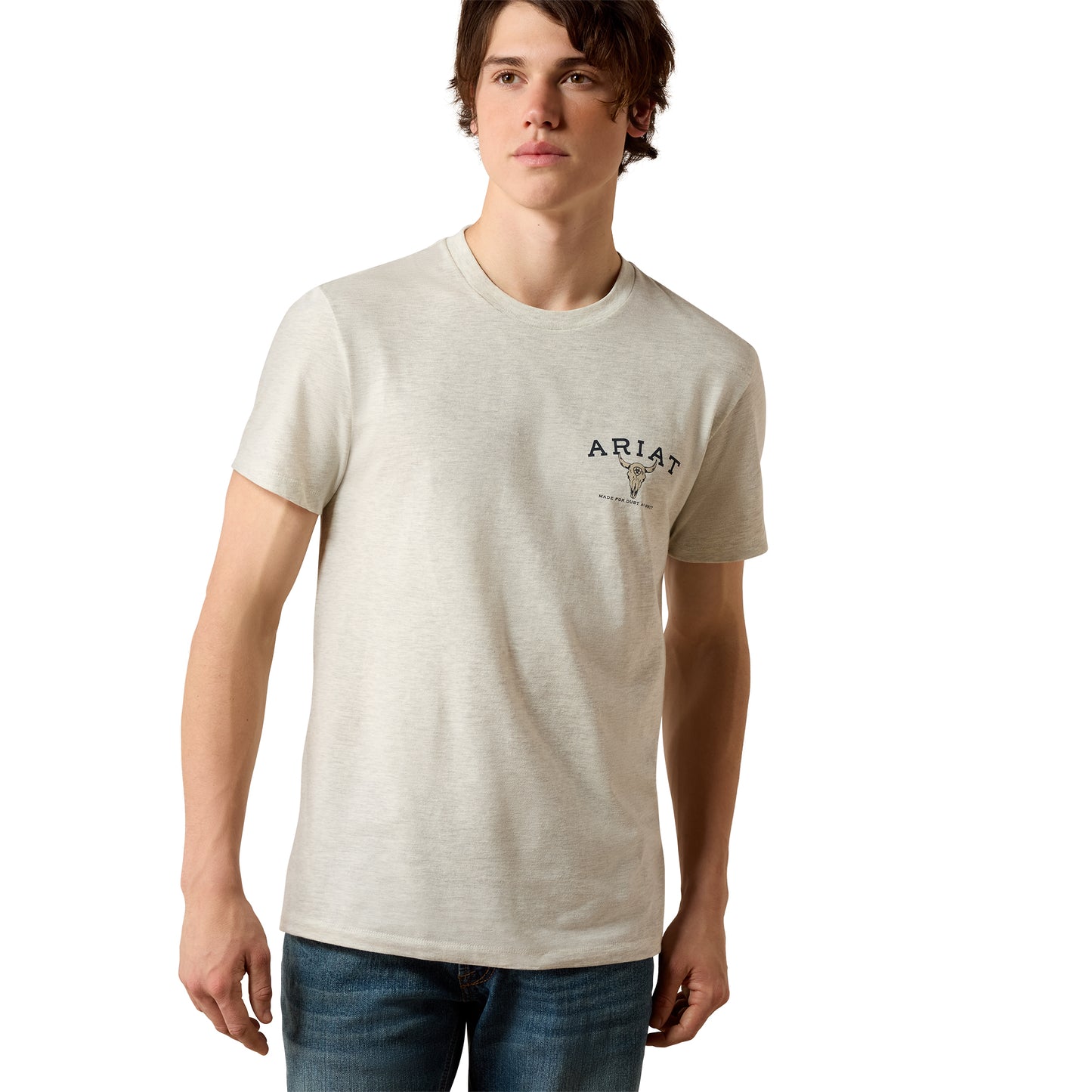 Ariat Men's Bandana Bandit Oatmeal Heather T-Shirt 10080586