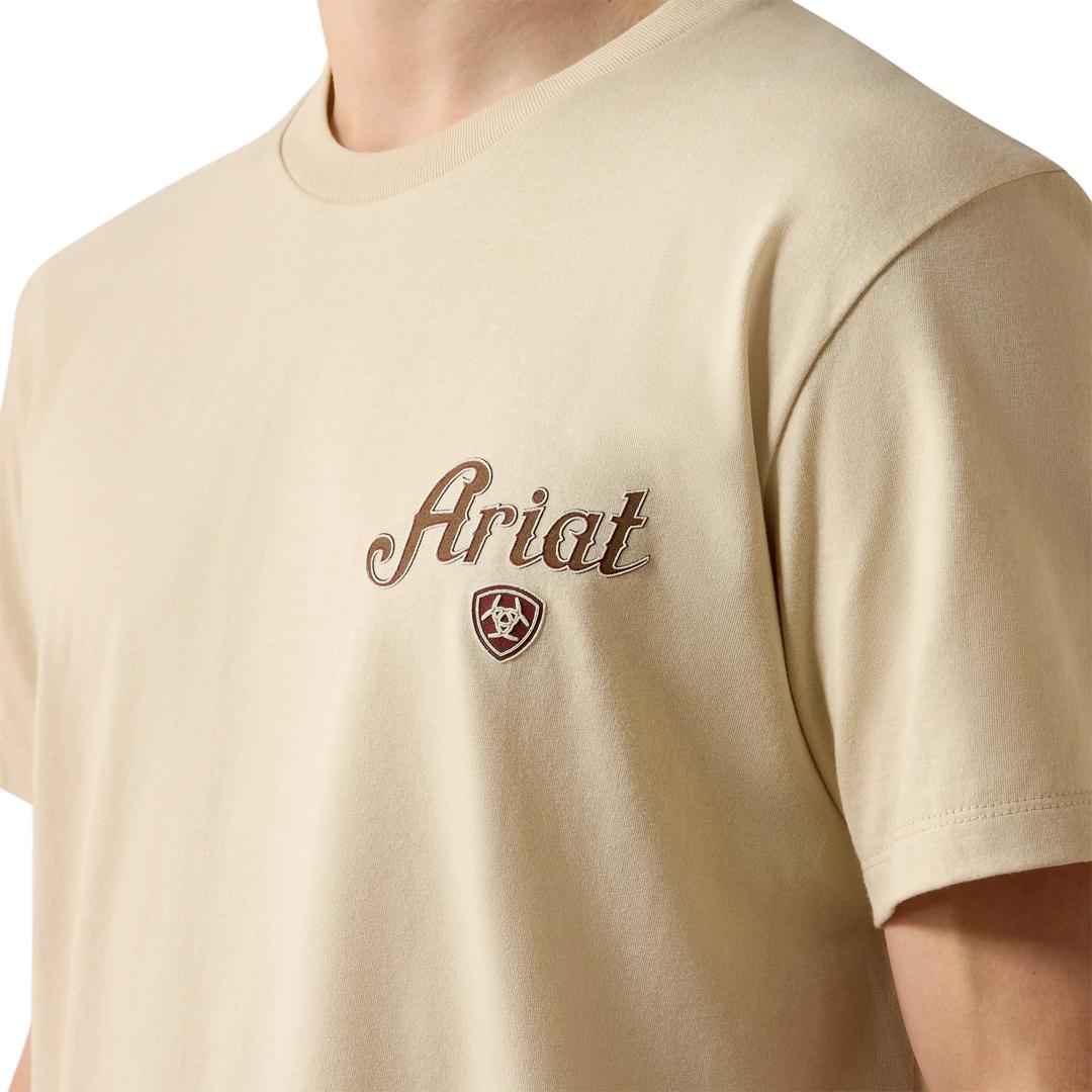 Ariat Men's Cowboy Claus Natural T-Shirt 10080588 detail02