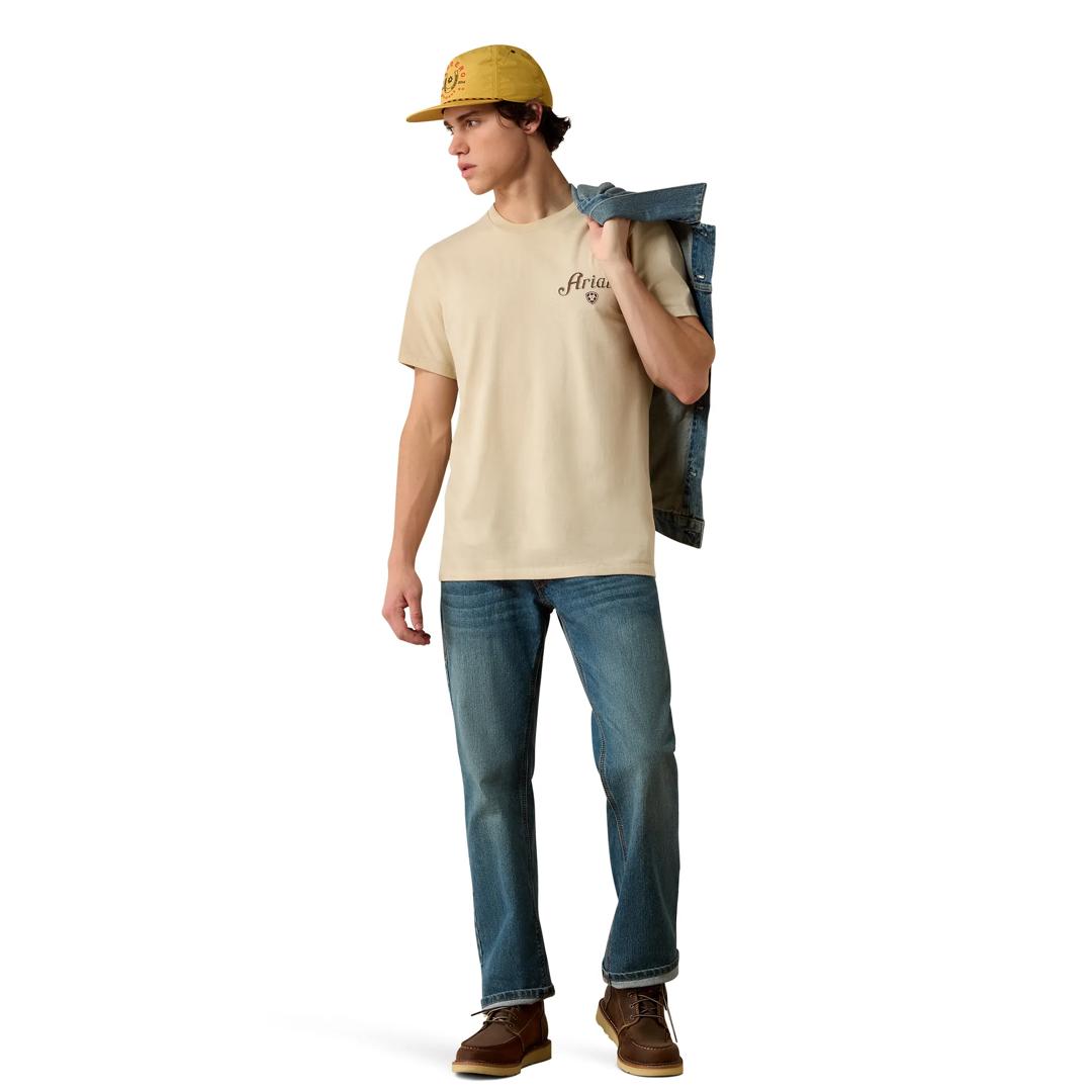 Ariat Men's Cowboy Claus Natural T-Shirt 10080588 full