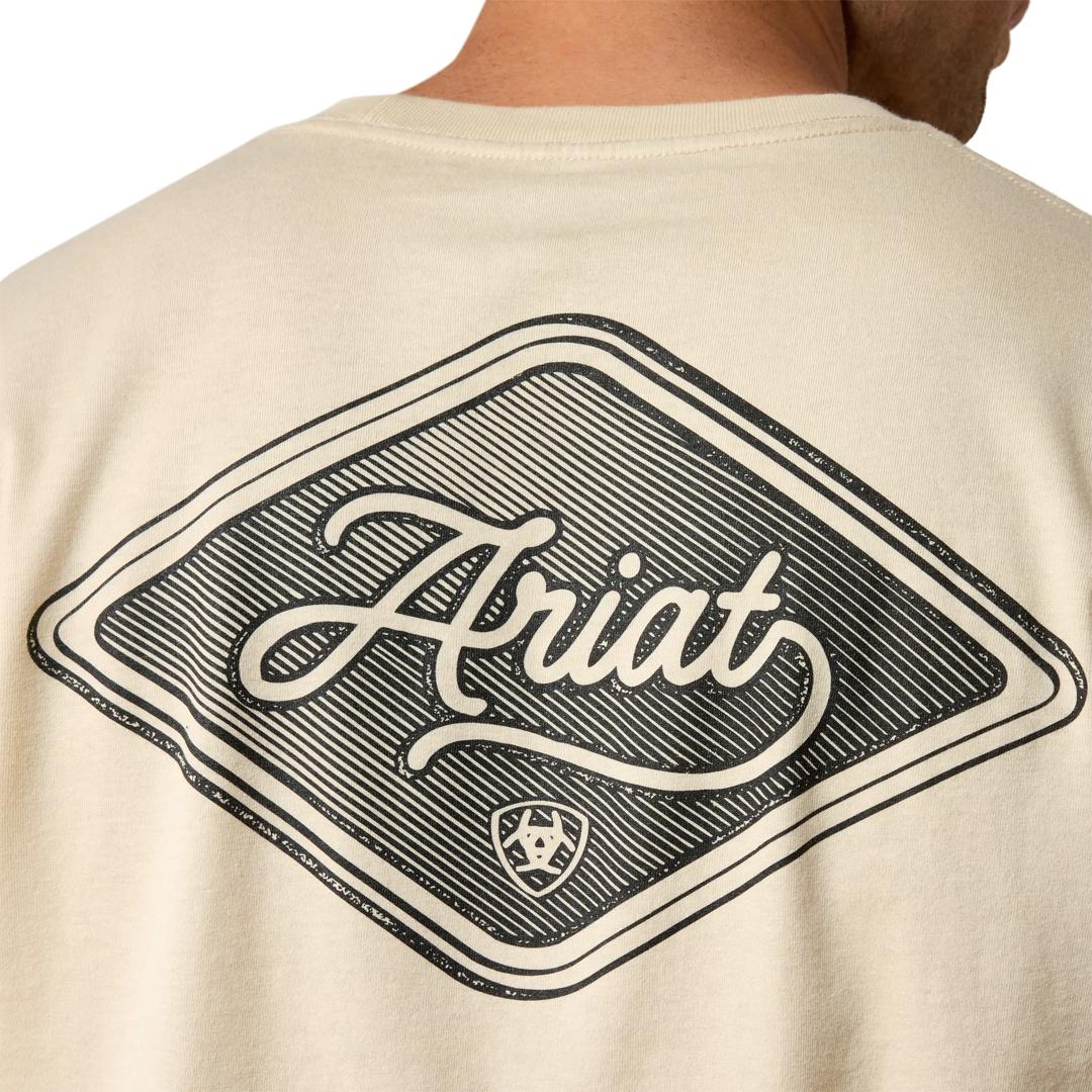 Ariat Men's Medallion Standard Long Sleeve Natural T-Shirt 10080589 detail01