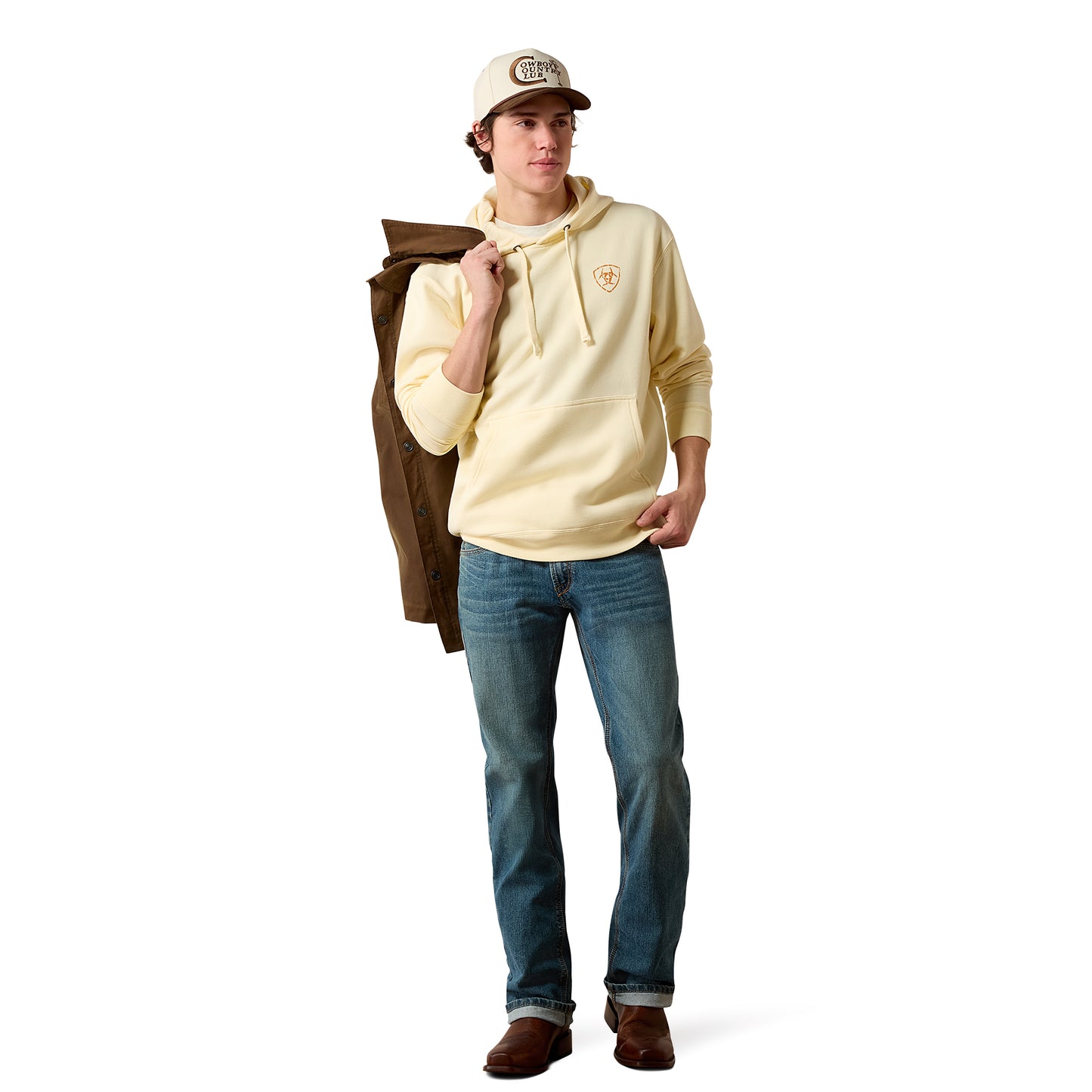 Ariat Men's Ropers Delight Vanilla Custard Hoodie 10080631