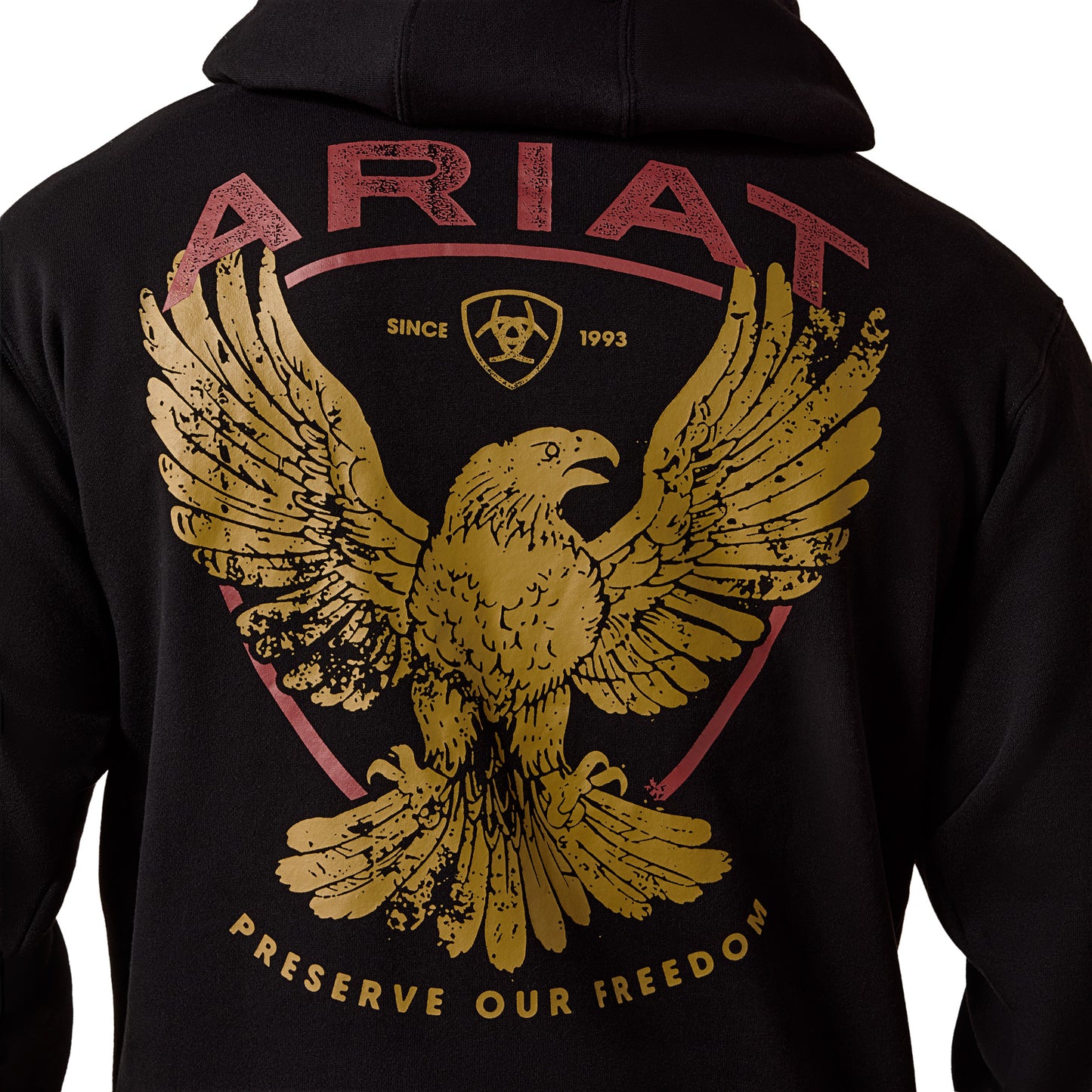 Ariat Men's Rustic Eagle Black Hoodie 10080682