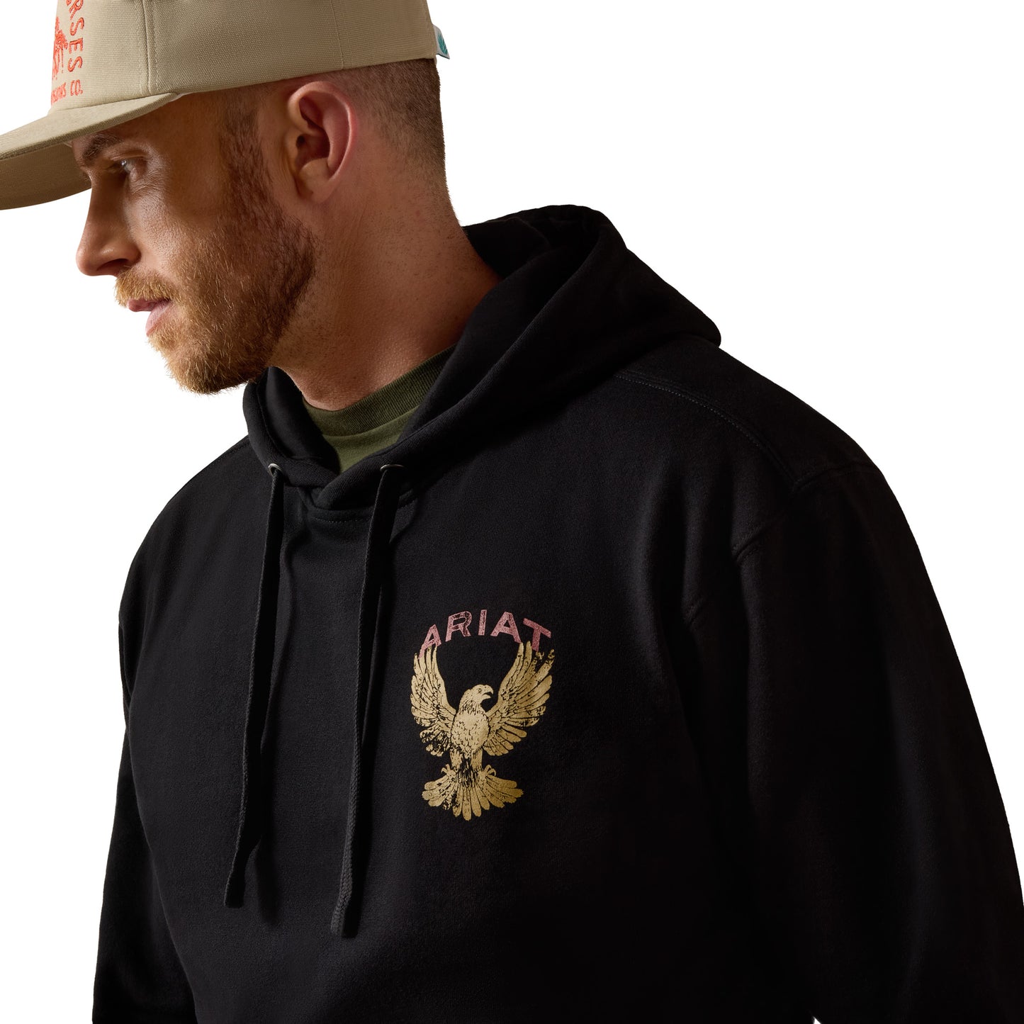 Ariat Men's Rustic Eagle Black Hoodie 10080682