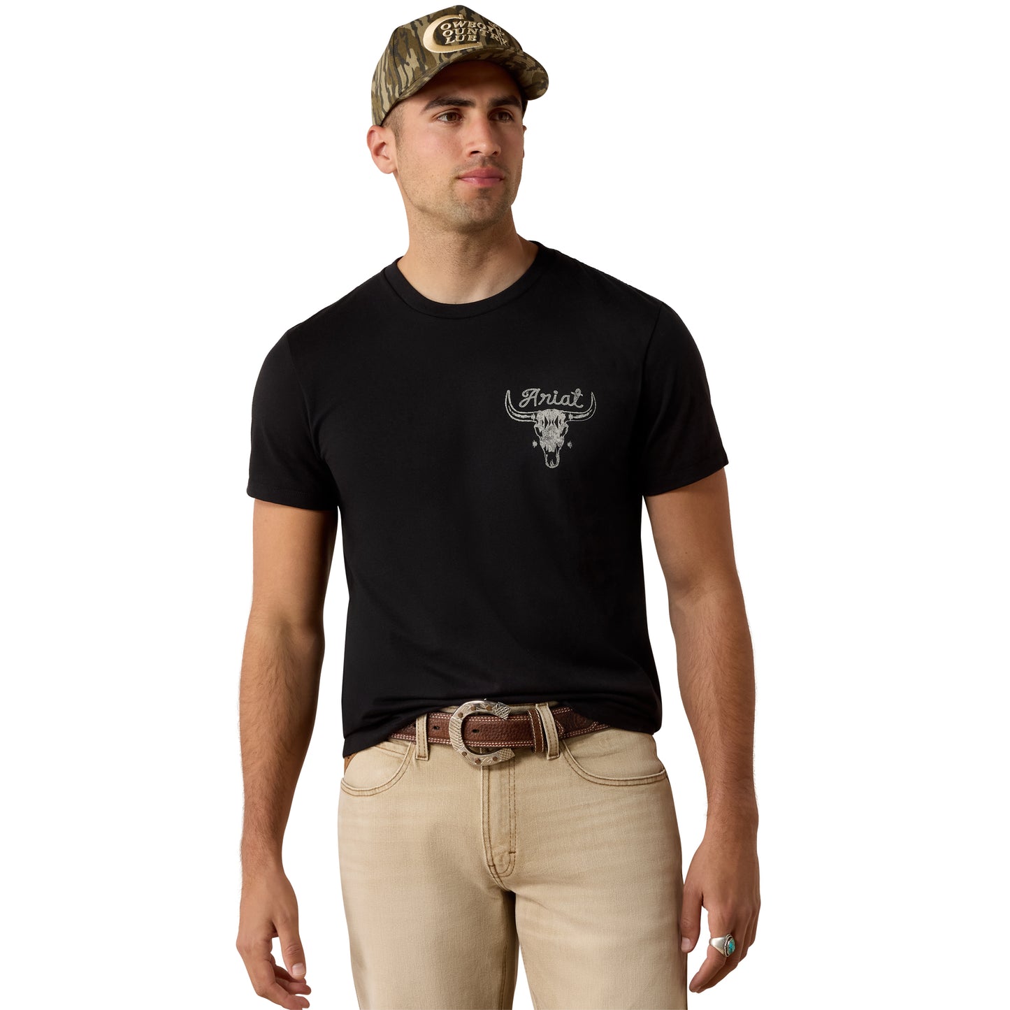 Ariat Men's Roughstock Cattle Black T-Shirt 10080688