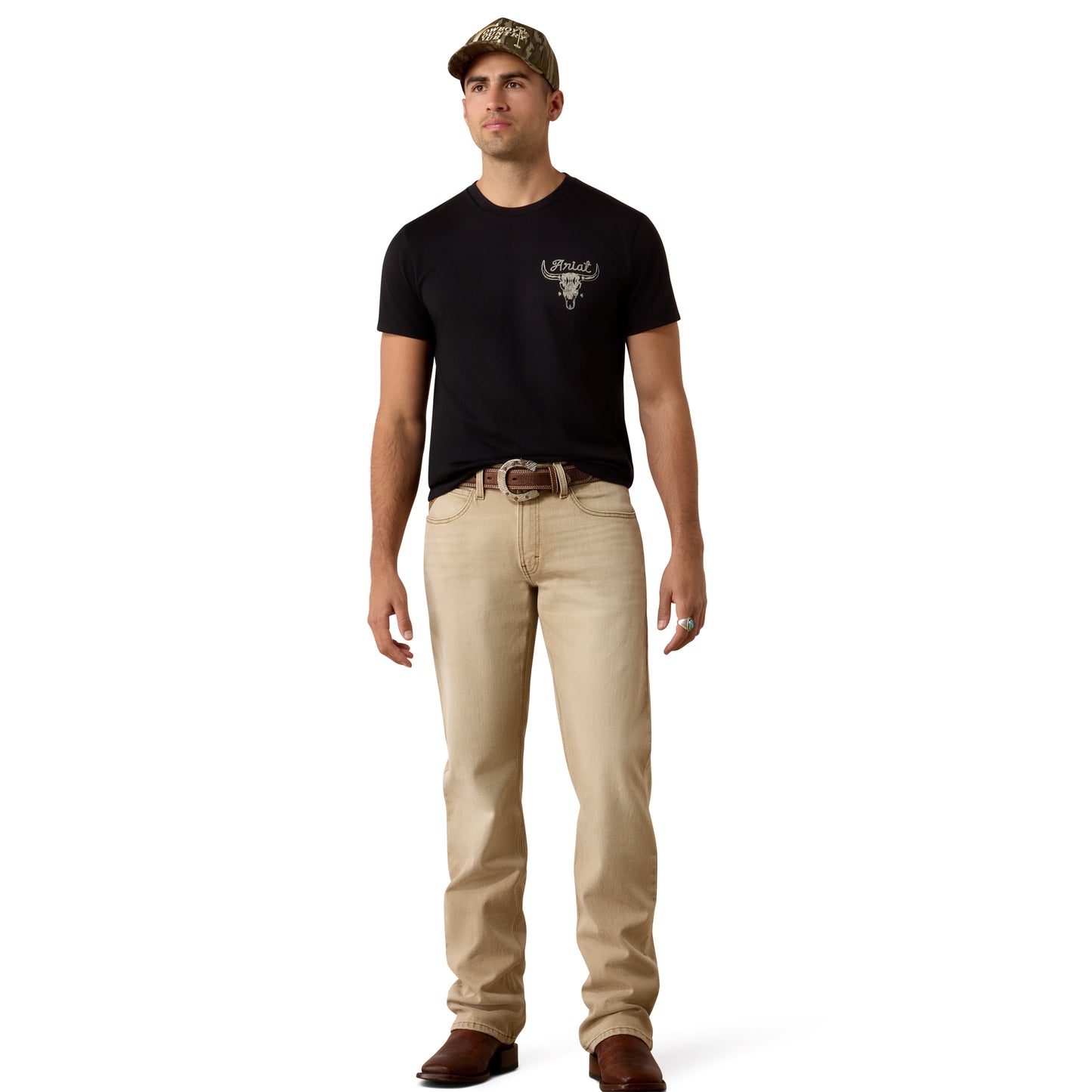 Ariat Men's Roughstock Cattle Black T-Shirt 10080688