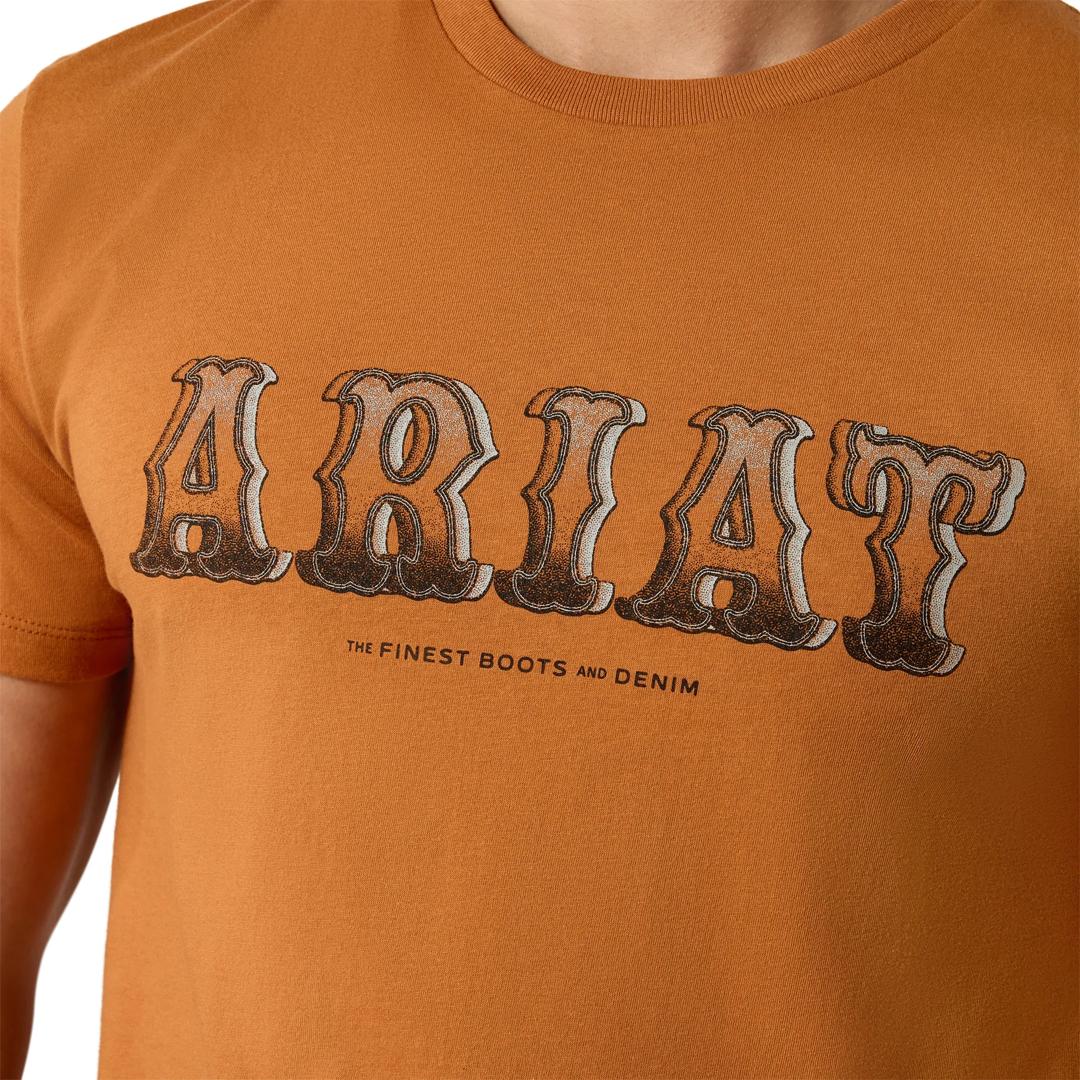 Ariat Men's Pitted Logo Adobe T-Shirt 10080700 detail01